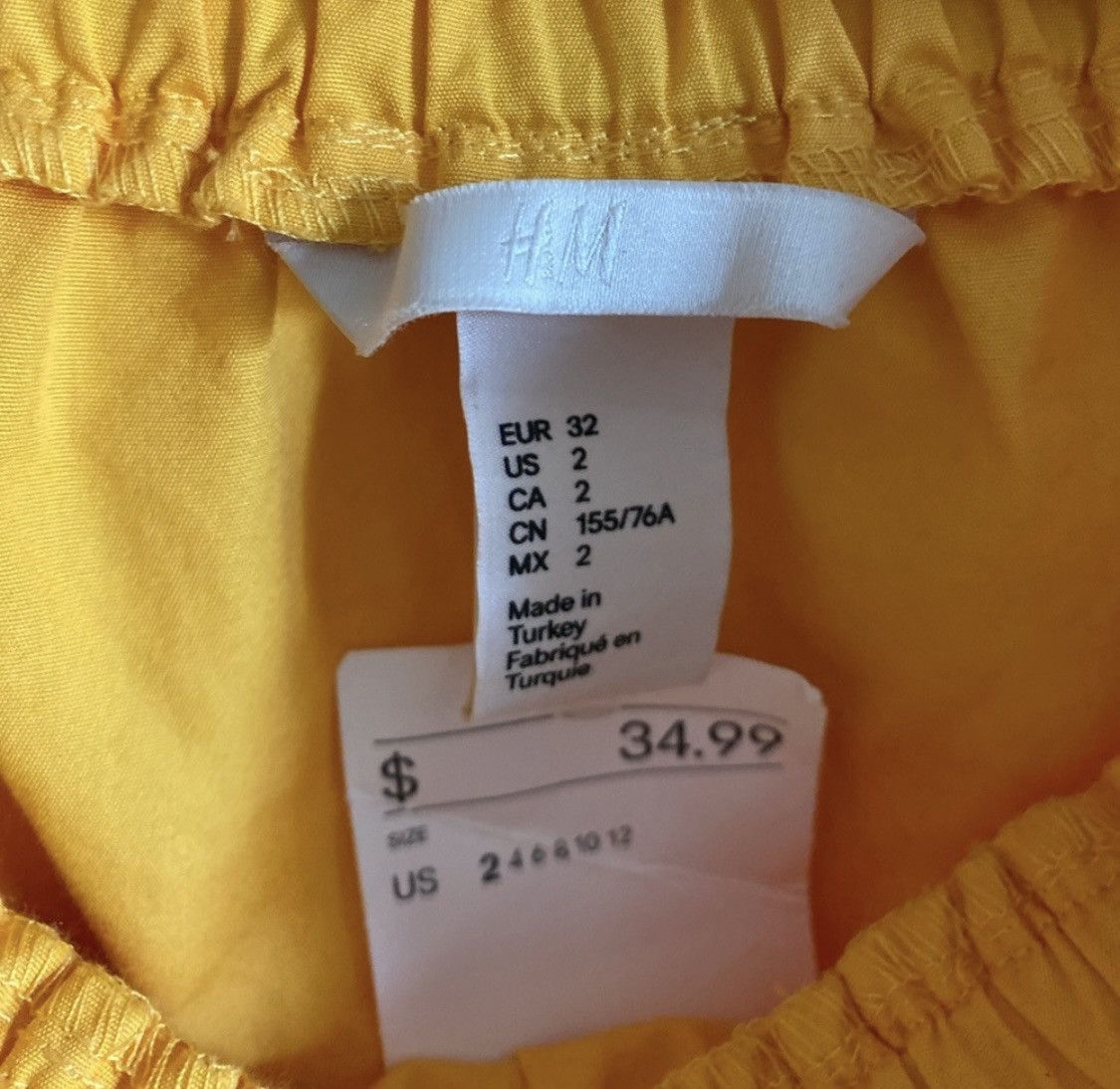 H&M H&M SHORT SLEEVE OFF SHOULDER RUFFLED CROP TOP Size XS / US 0-2 / IT 36-38 - 4 Thumbnail