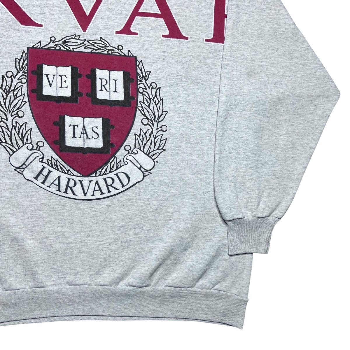 NCAA 1990s Harvard University Crimson Across Spell Out Sweatshirt Size US XL / EU 56 / 4 - 18 Thumbnail