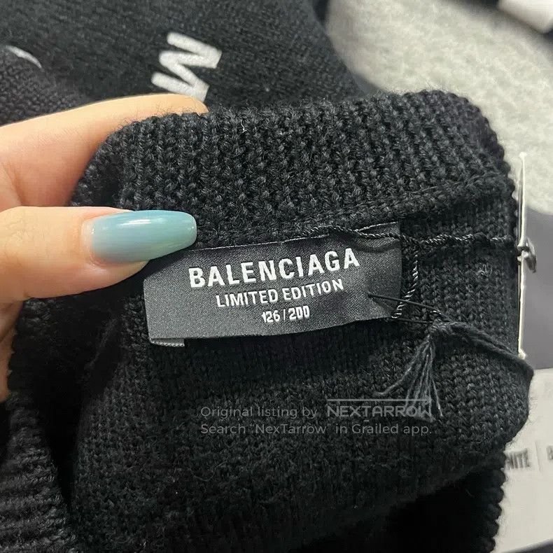 Balenciaga Balenciaga Black Solid Fortnite Knit Print Pattern Size US M / EU 48-50 / 2 - 5 Thumbnail