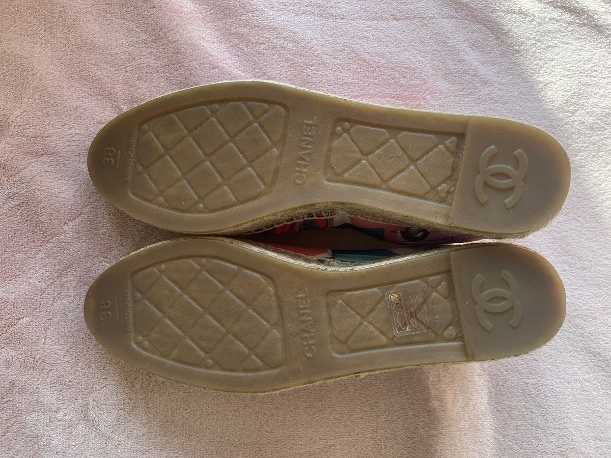 Chanel Chanel 4 of 4 Pink & Multi CC Espadrill Size US 8 / IT 38 - 5 Thumbnail