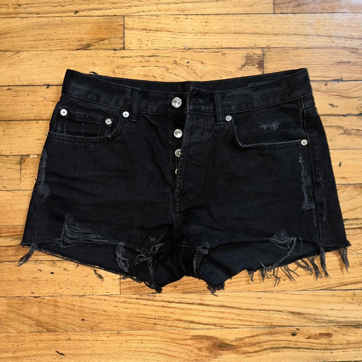Allsaints Mai distressed shorts Size 27" / US 4 / IT 40 - 2 Thumbnail