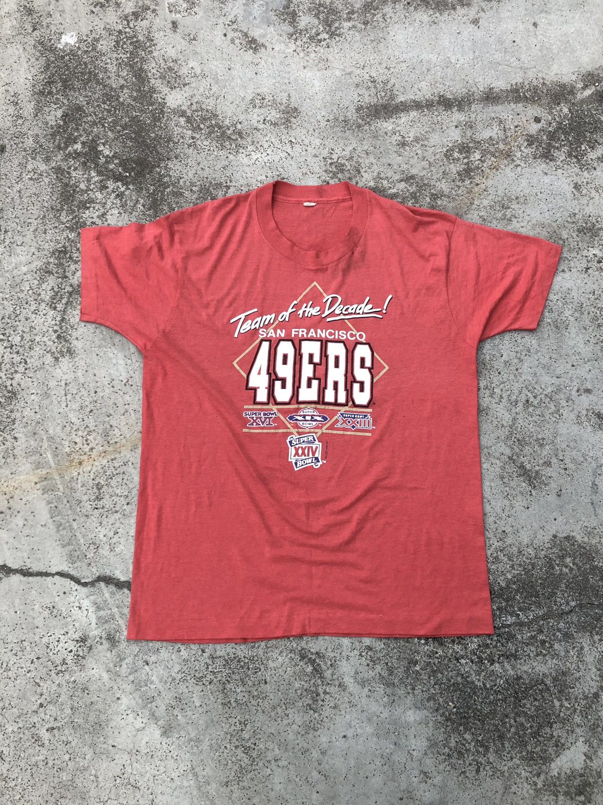 Image of Nfl x San Francisco 49Ers Vintage 80's 49Ers San Francisco in Red, Men's (Size XL)