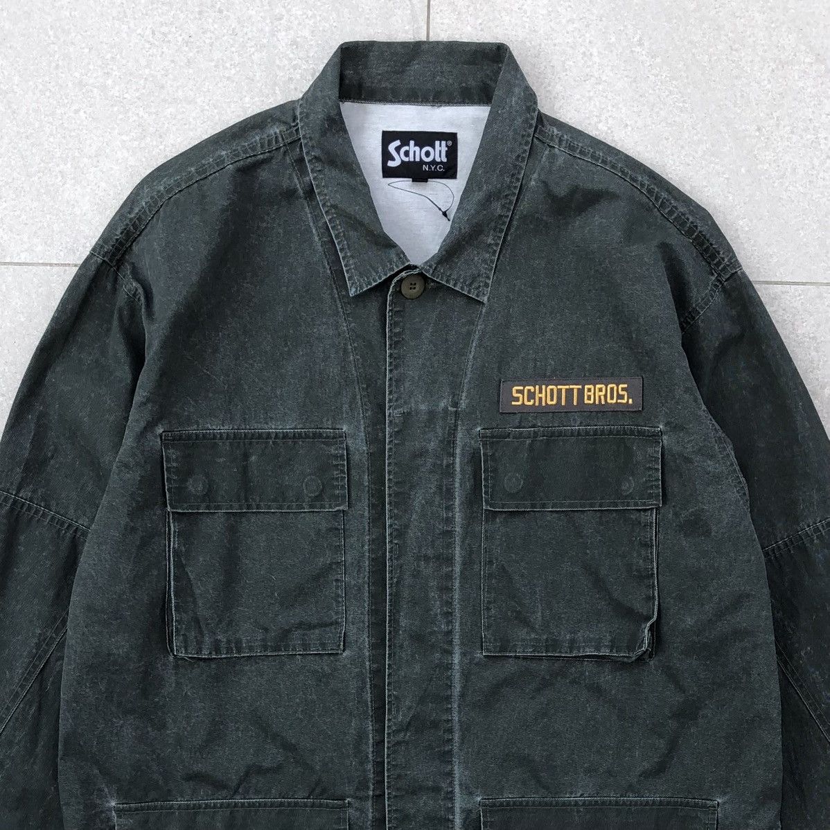 Schott Vintage Schott N.Y.C Military Bideae Jacket 2XL Size US XXL / EU 58 / 5 - 2 Thumbnail