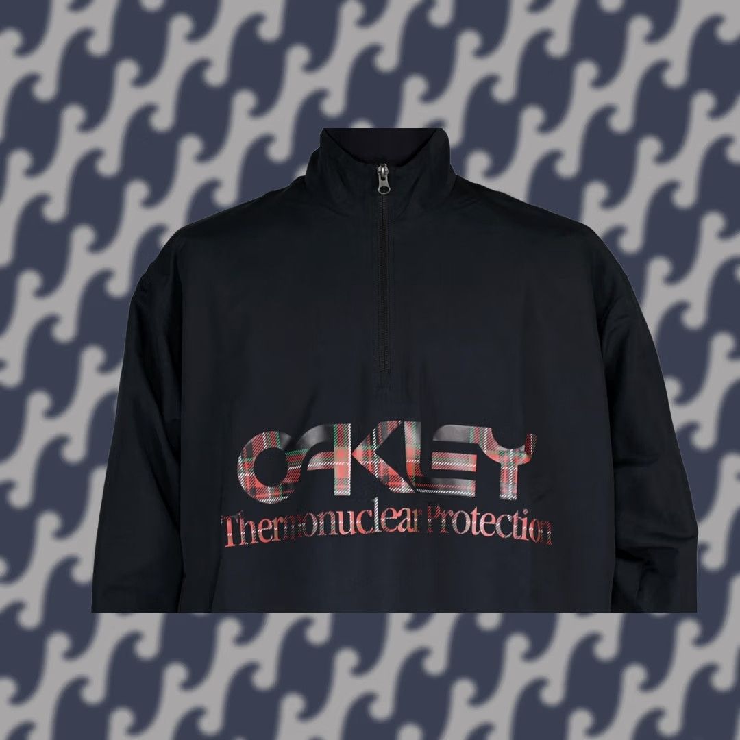 Oakley Oakley Jacket Men S Anorak Black 100% Polyester NEW Vintage? Size US S / EU 44-46 / 1 - 1 Thumbnail