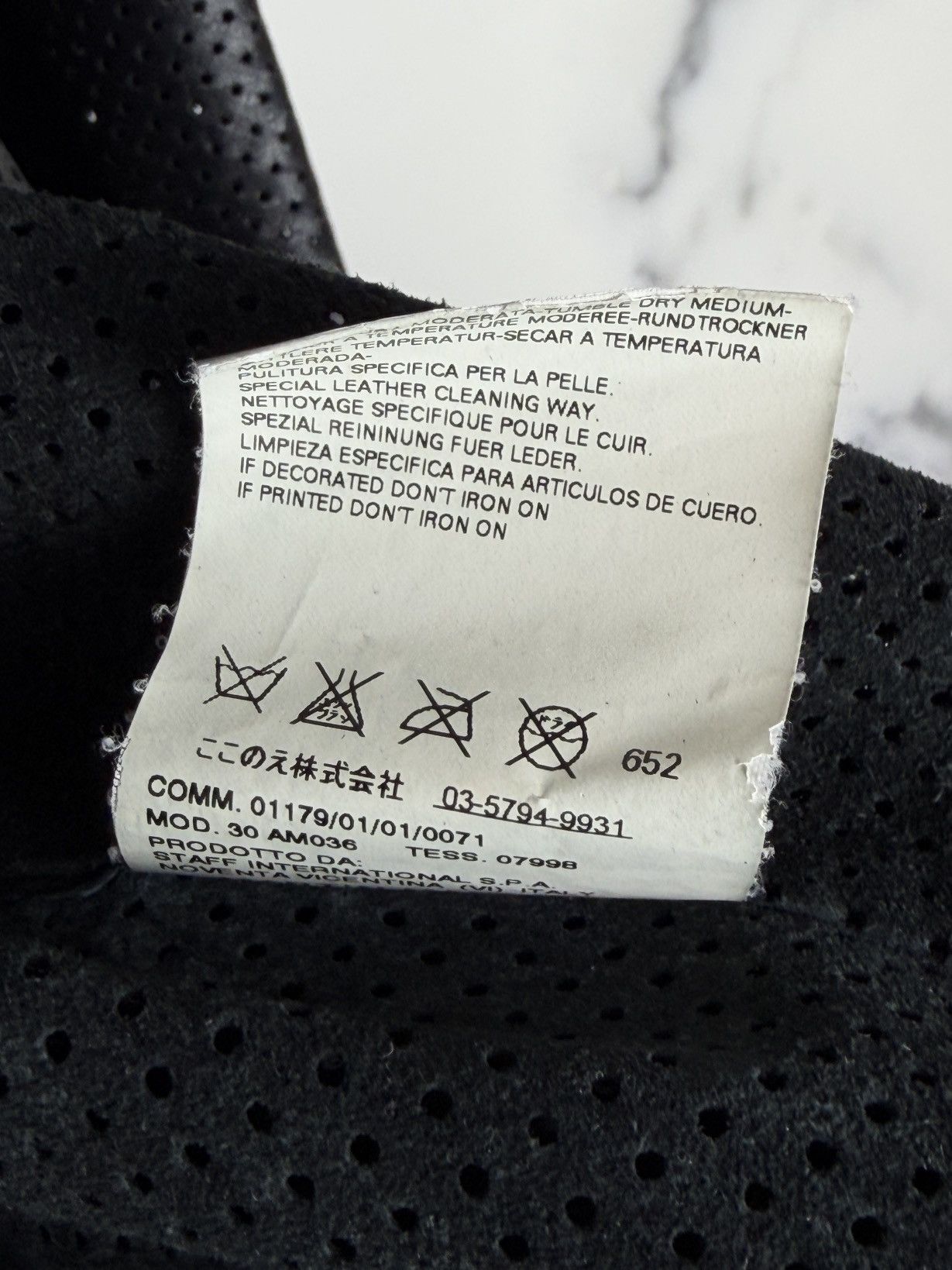 Maison Margiela SS07 Maison Margiela Perforated Leather Bomber Jacket Black Size US M / EU 48-50 / 2 - 11 Thumbnail