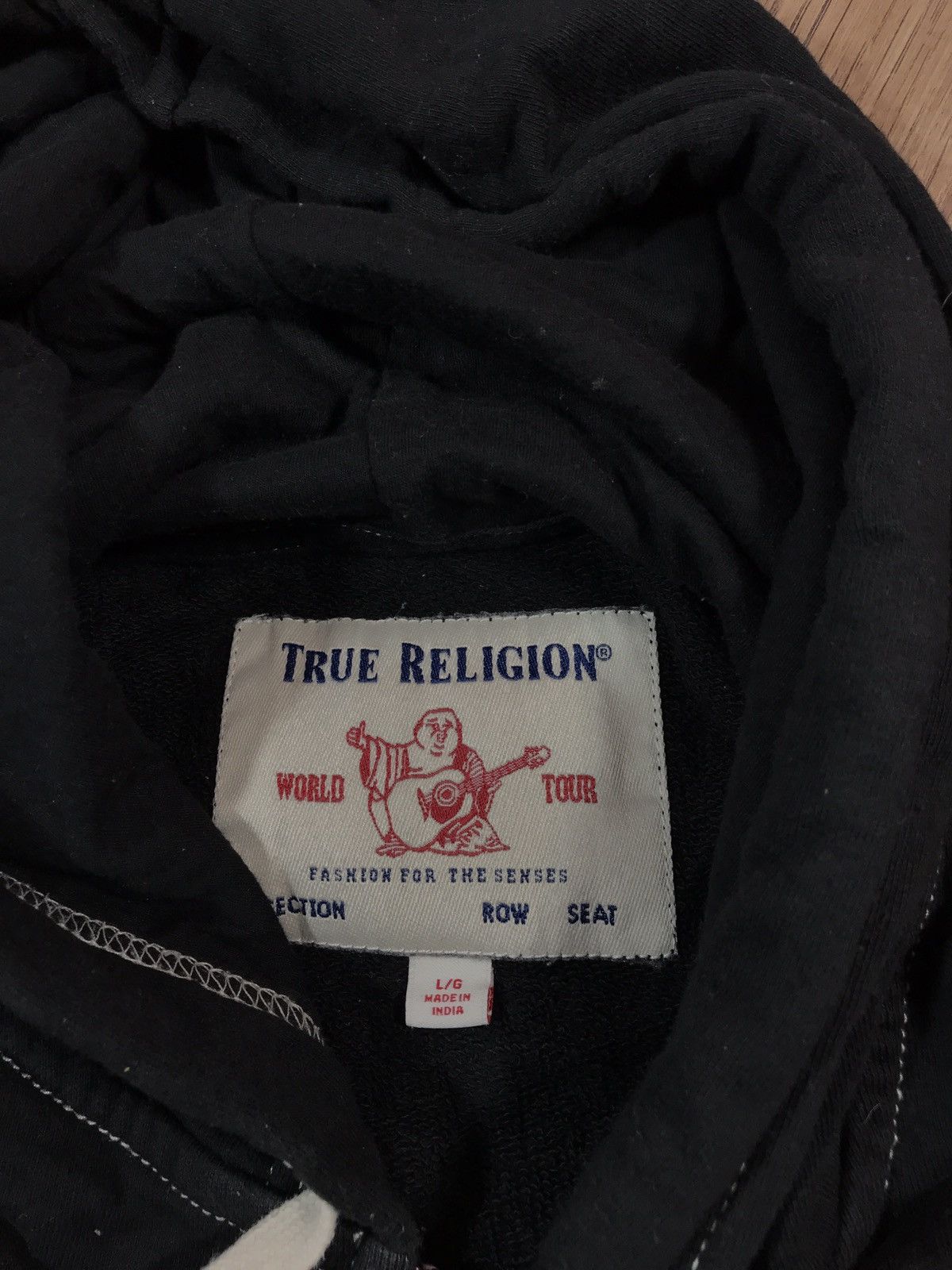 True Religion × Vintage True Religion Zip Hoodie Vintage Y2K Big Logo Size US L / EU 52-54 / 3 - 5 Thumbnail