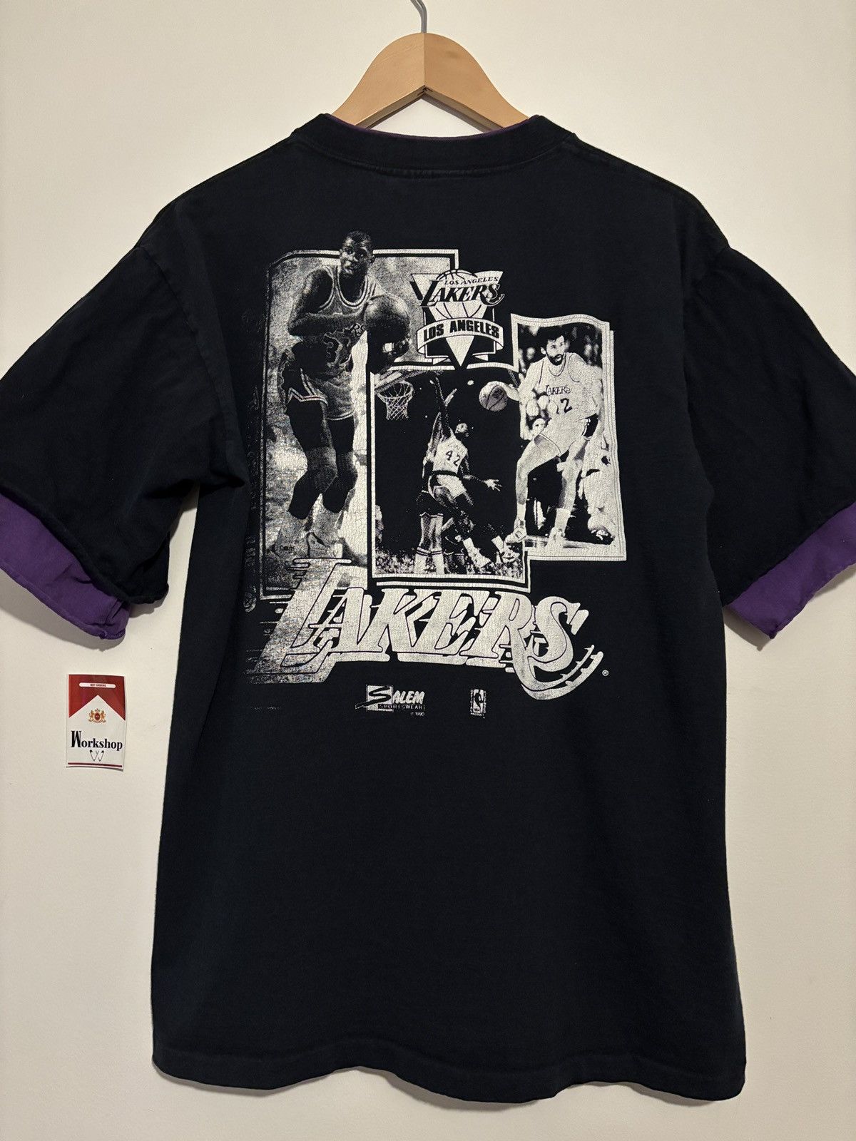Vintage Vintage Test Print Error Huskies Champs /Lakers Double Sided Size US L / EU 52-54 / 3 - 3 Thumbnail