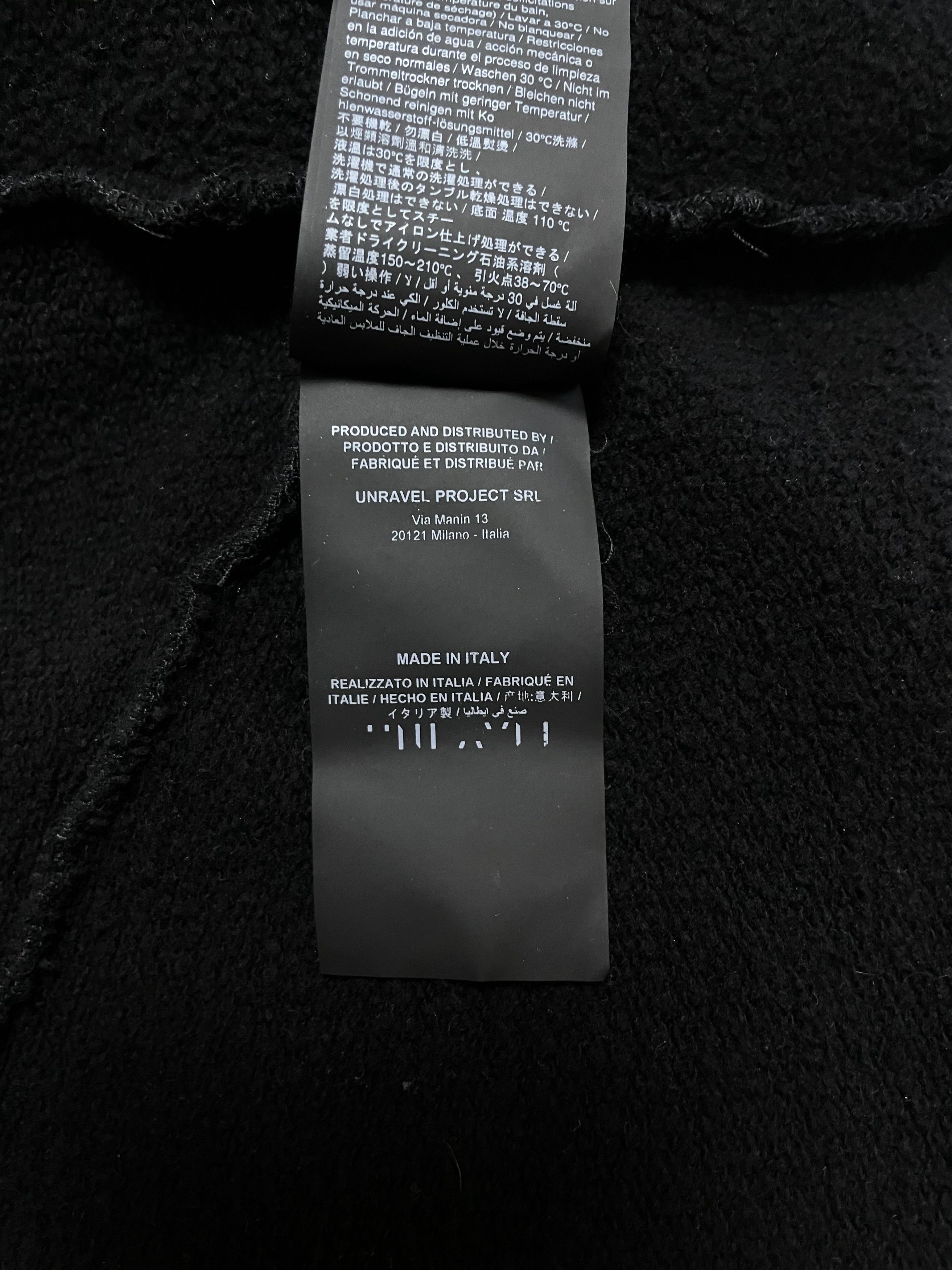 Ben Taverniti Unravel Project BEN TAVERNITI UNRAVEL PROJECT Sweatshirt Zip Crewneck Italy Size US M / EU 48-50 / 2 - 11 Thumbnail