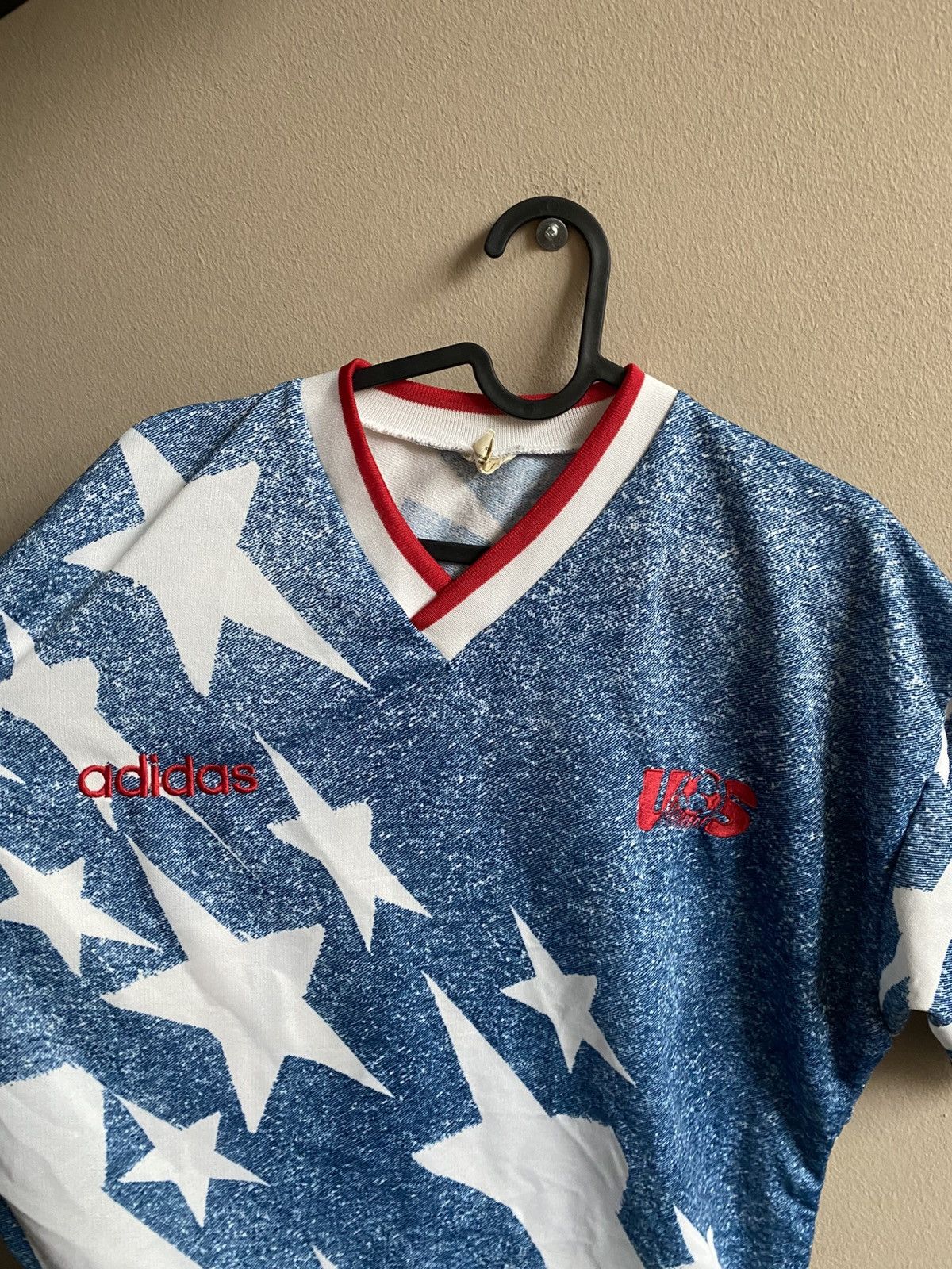 Adidas Vintage 1993 USA Adidas Away Jersey World Cup 42-44 Size US L / EU 52-54 / 3 - 2 Thumbnail