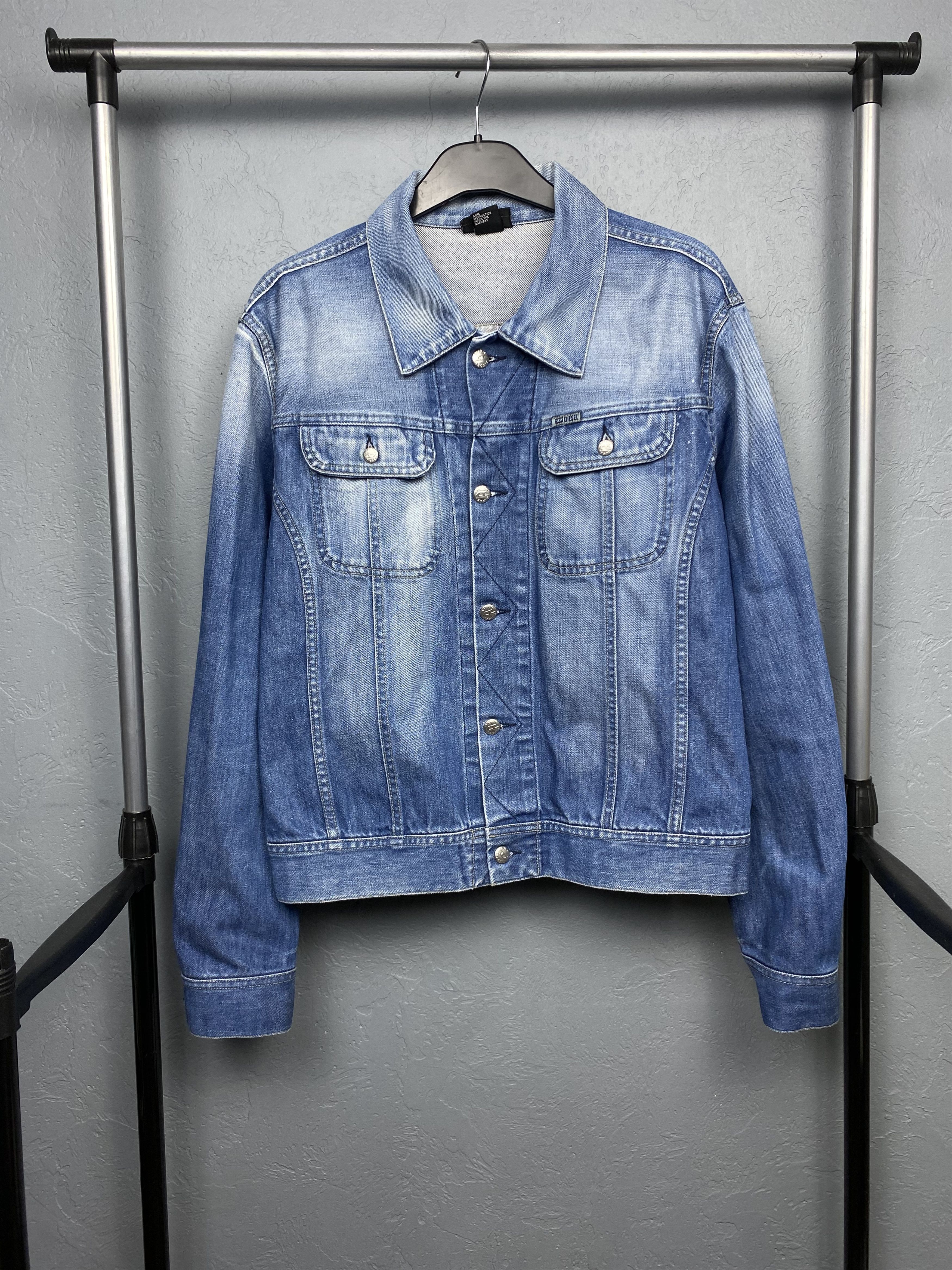 Diesel Diesel Vintage Mens Denim Jacket Size US L / EU 52-54 / 3 - 1 Thumbnail