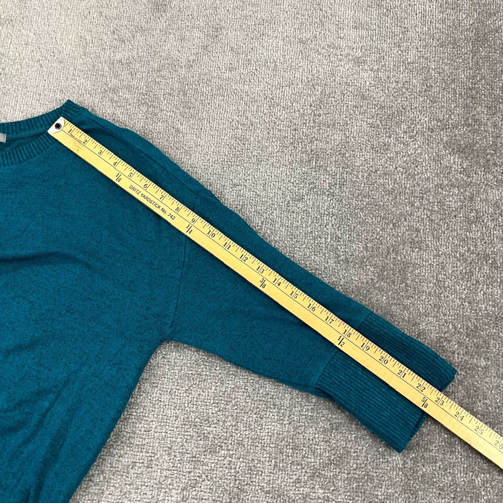 Habitat Habitat Shirt Women Small Oversized Fleece Green Blue Casual Womens 3/4 Sleeve Basic All Seasons Easy Care Regular Fit knit Blouse Size S / US 4 / IT 40 - 5 Thumbnail