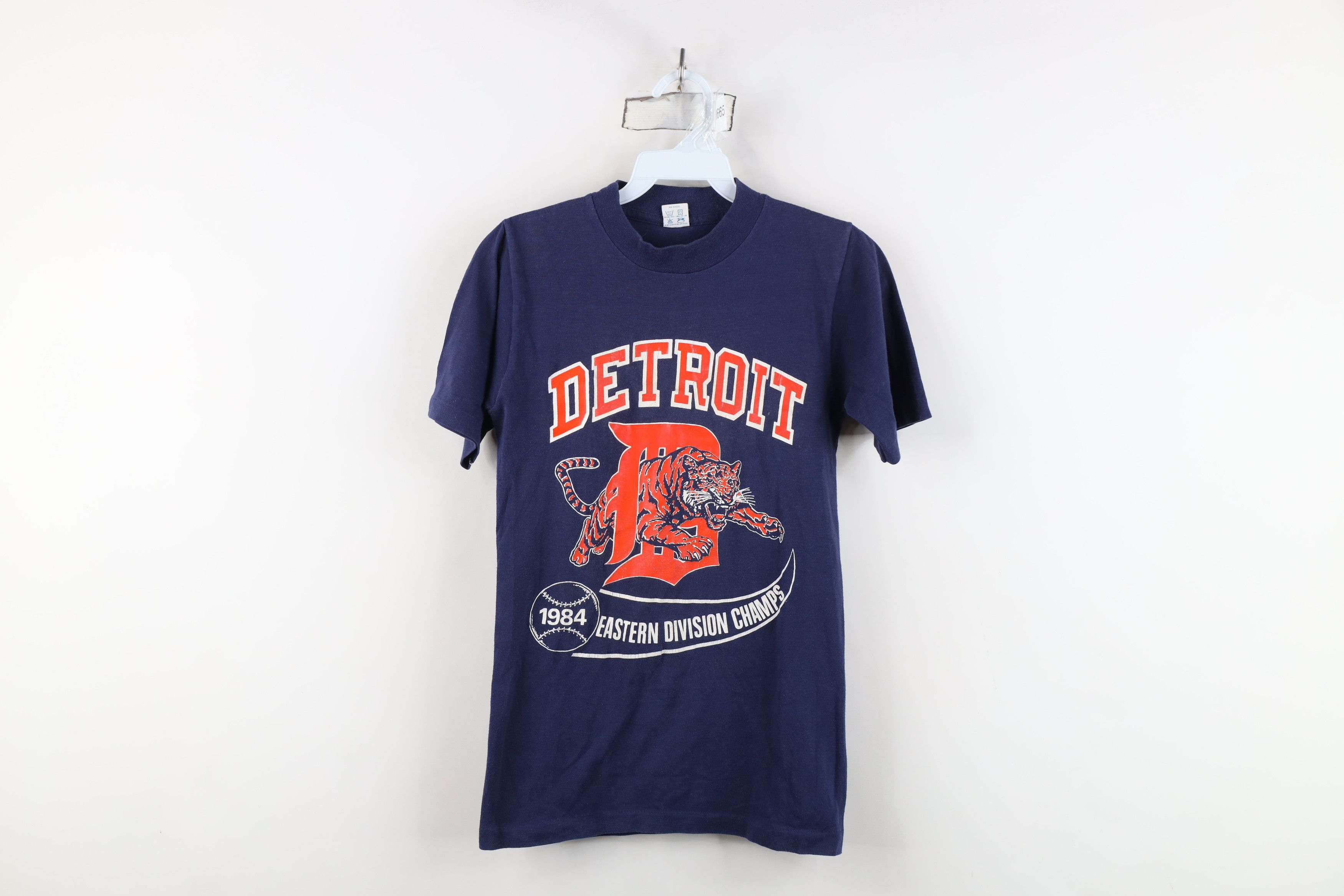 Vintage Vintage 80s Champs Detroit Tigers Baseball T-Shirt USA Size S / US 4 / IT 40 - 1 Thumbnail