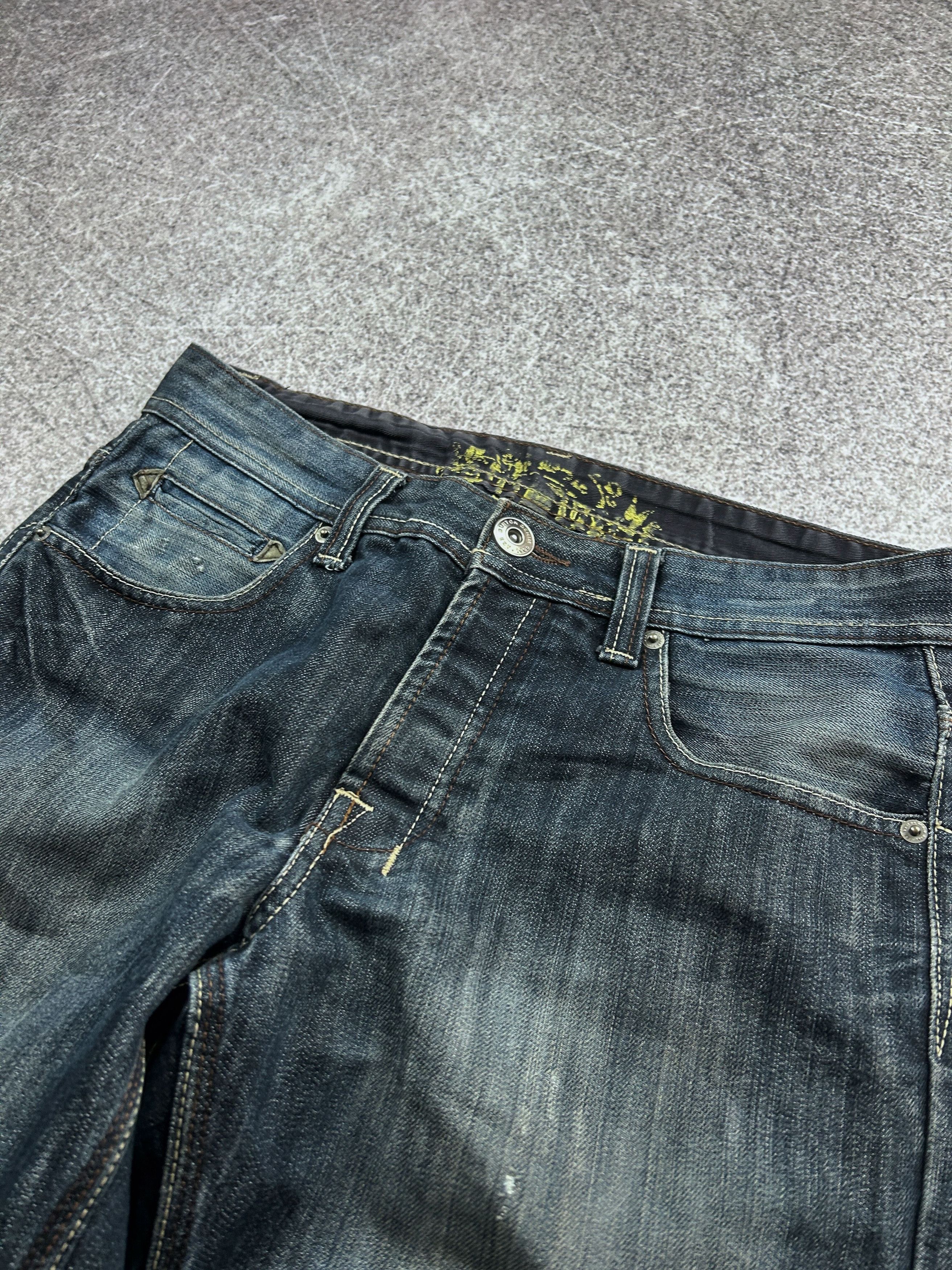 Vintage Flared Jeans Like Balenciaga or Rick Owens Washed Distressed Size US 30 / EU 46 - 7 Thumbnail