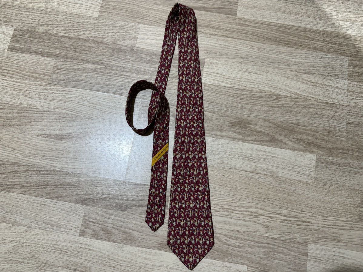 Designer × Salvatore Ferragamo × Vintage Salvatore Ferragamo tie Size ONE SIZE - 2 Thumbnail