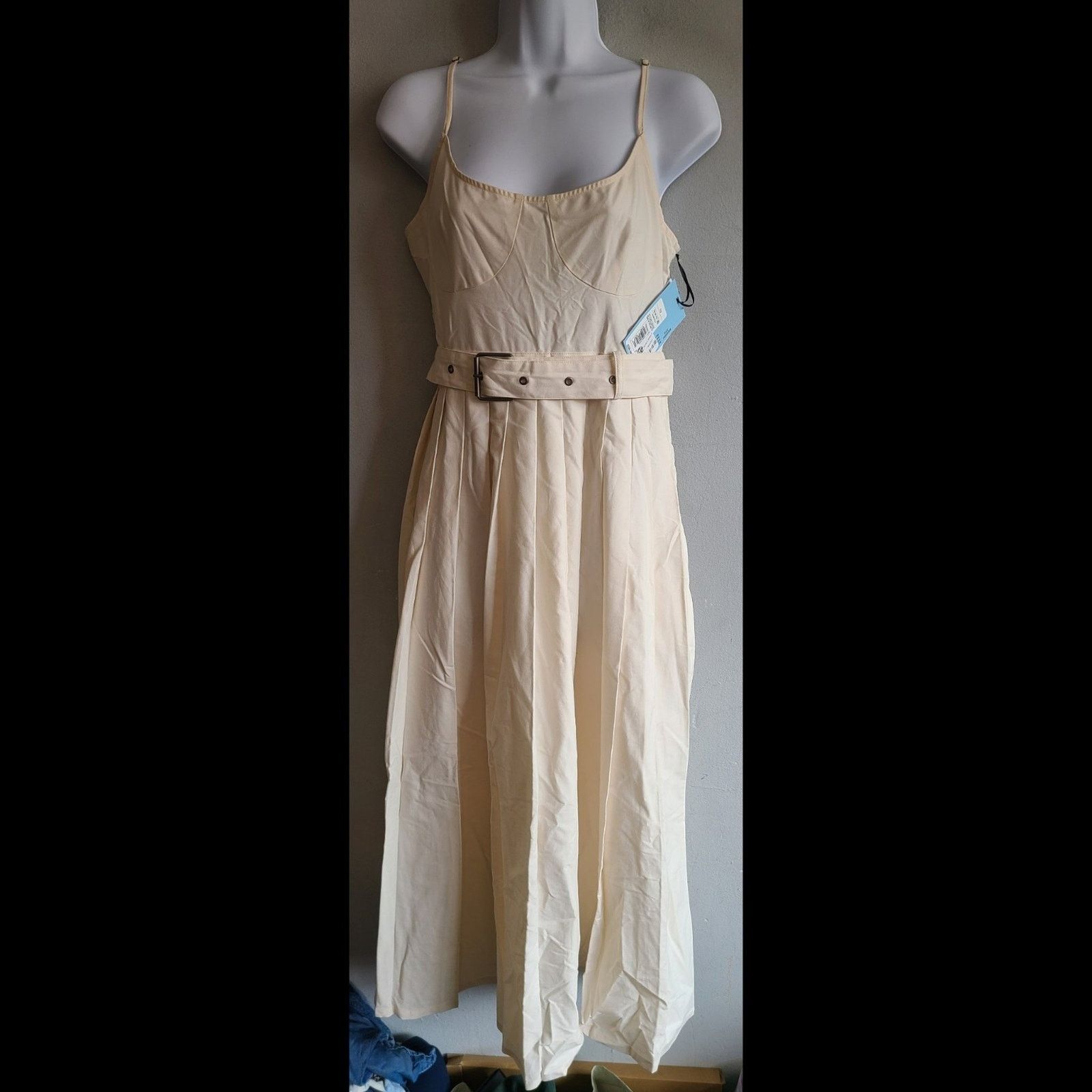 Other NEW women's 10 medium beige tank top maxi dress Size M / US 6-8 / IT 42-44 - 1 Thumbnail