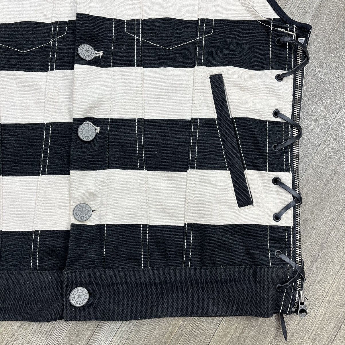 Sports Specialties × Vanson Leathers × Vintage Vintage Vanson Prisoner Motorcycle Punk Vest Ifsixwasnine Size US M / EU 48-50 / 2 - 9 Thumbnail