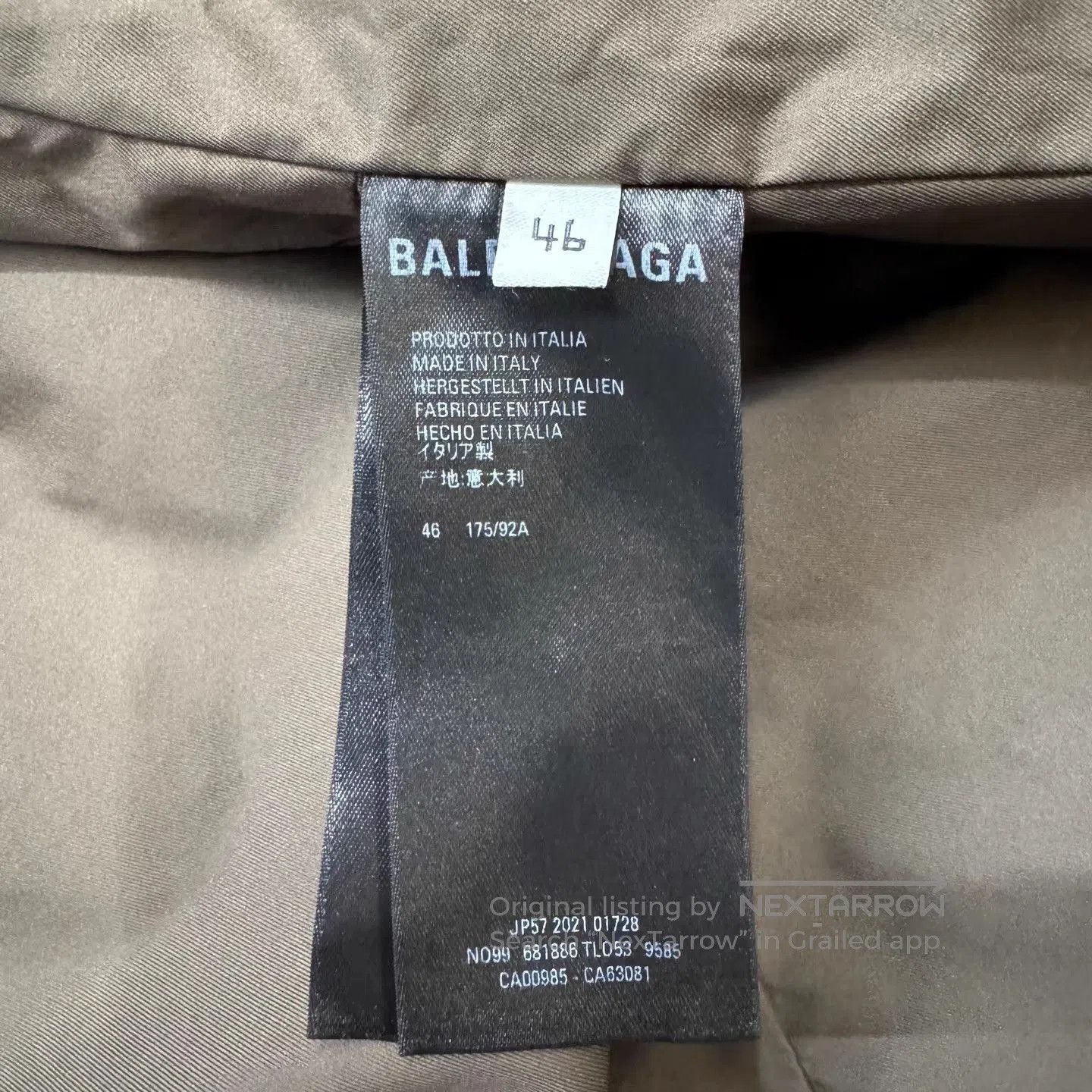 Balenciaga Brown Patterned Puffer Vest Size L. Size US L / EU 52-54 / 3 - 3 Thumbnail
