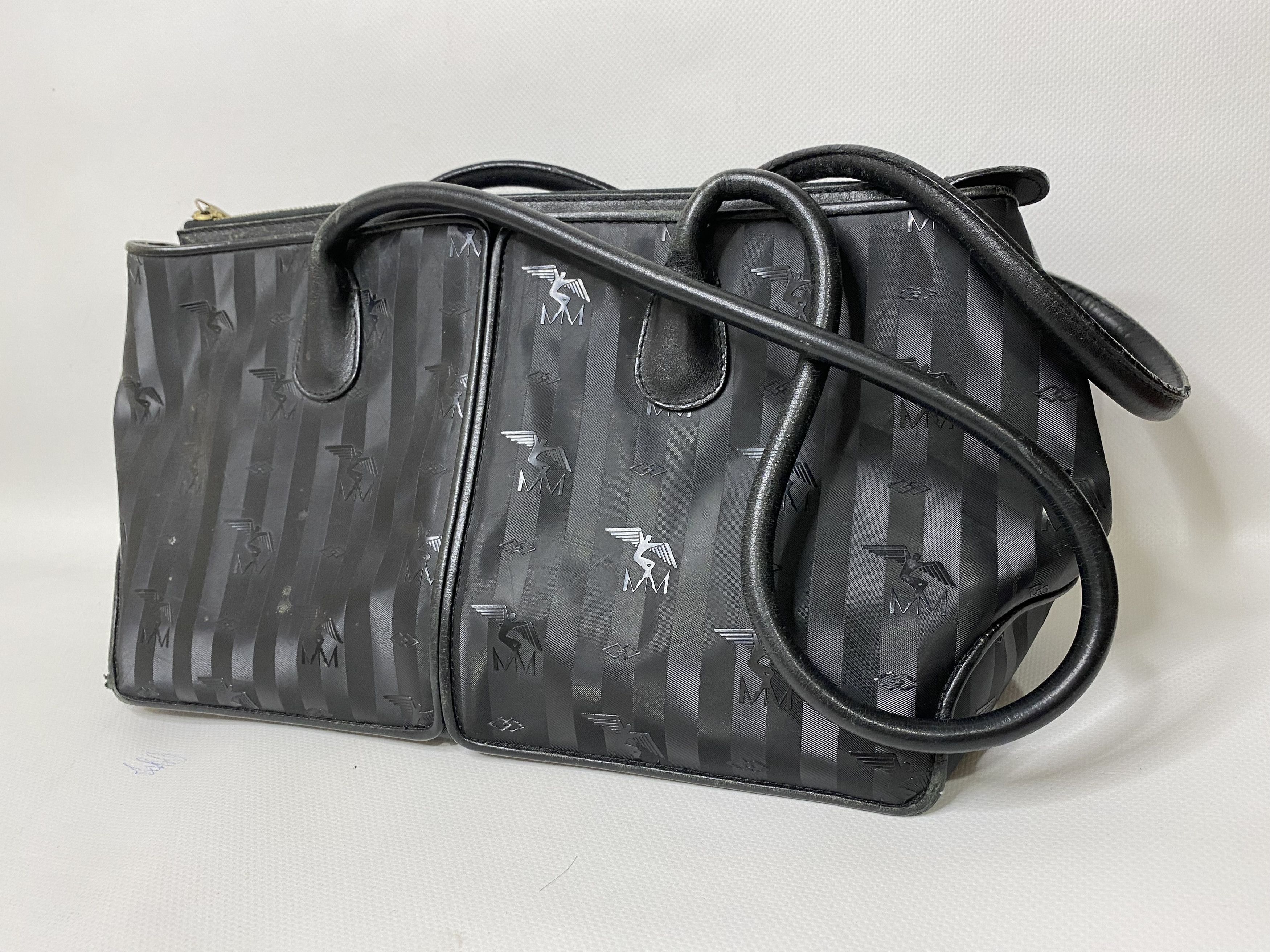 MAISON MOLLERUS SHOULDER BAG PURSE MONOGRAM VINYL LOGO - Main Image