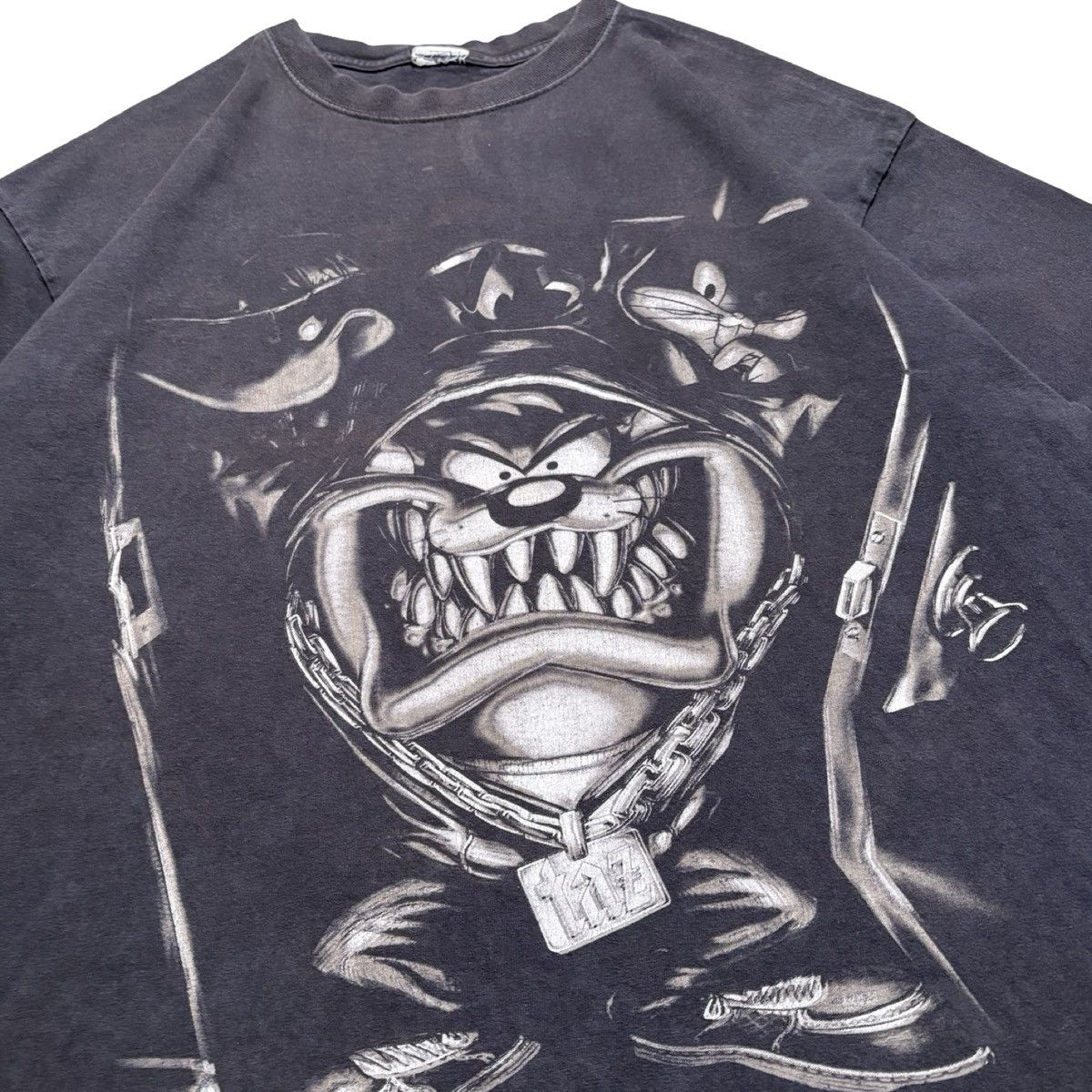 Other Vintage 90s Looney Tunes Taz Bugs Bunny Hip Rap Shirt XL Size US XL / EU 56 / 4 - 2 Thumbnail