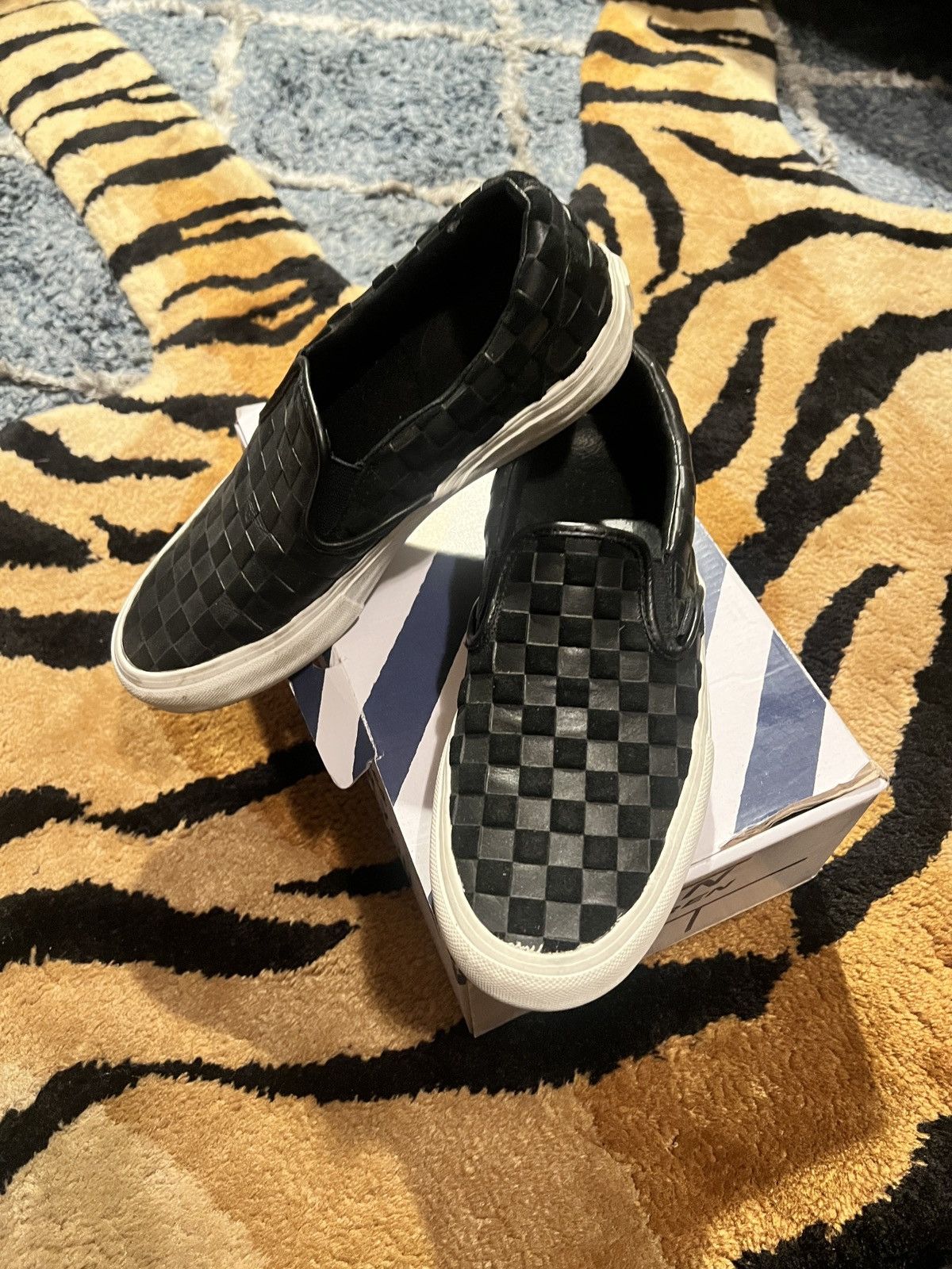 Vans Engineered Garments x Vans Leather Slip-on’s Size US 8 / EU 41 - 1 Thumbnail