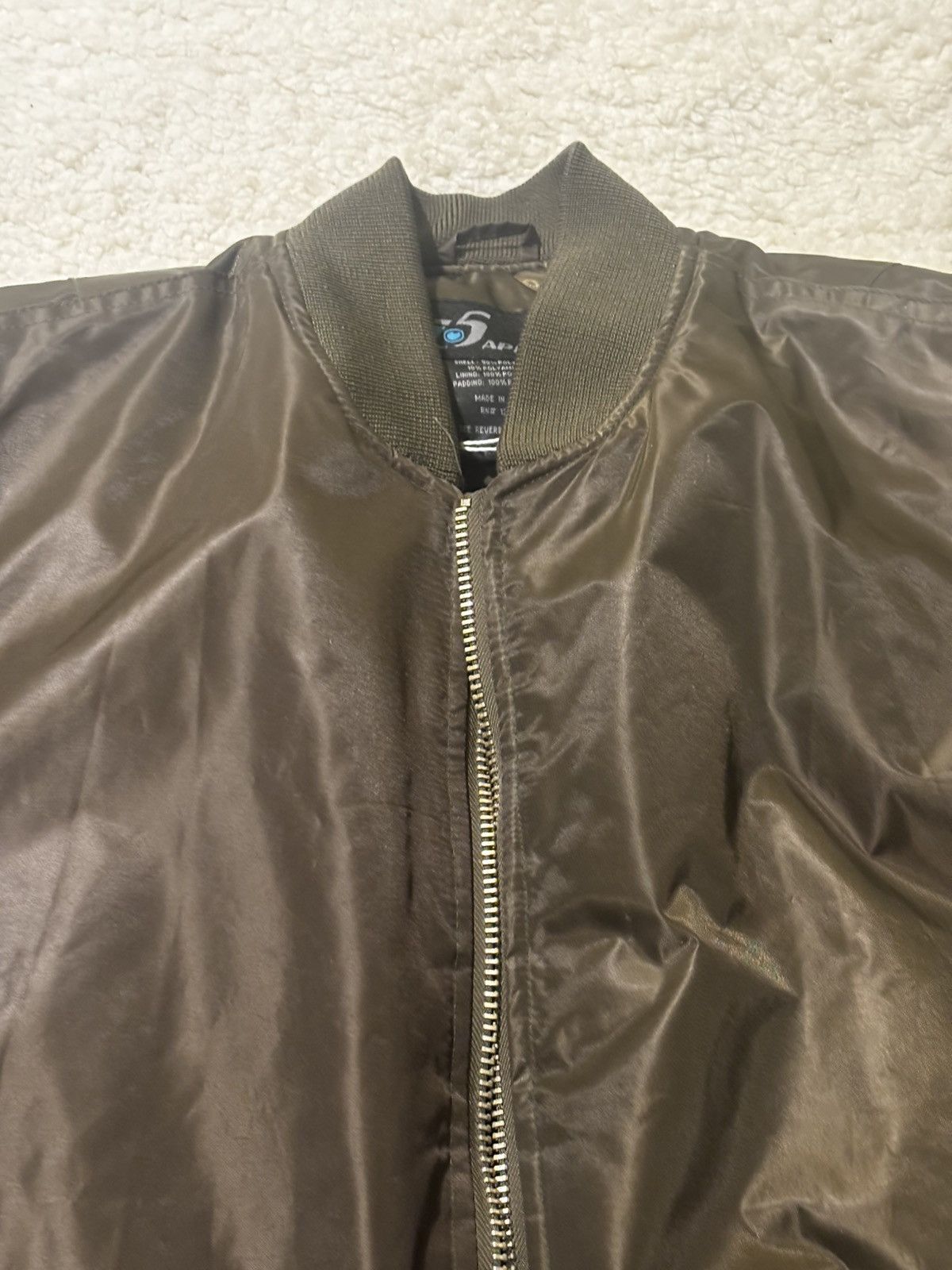 Other Khaki puffer bomber jacket0116 Size US L / EU 52-54 / 3 - 2 Thumbnail
