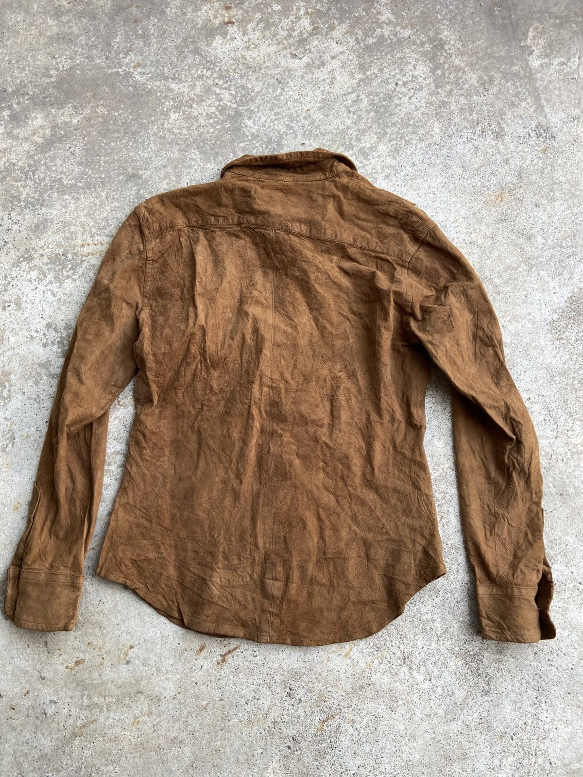 Ralph Lauren Purple Label 2000’s Archival RL Purple Label Collection Suede Shirt Size US S / EU 44-46 / 1 - 6 Thumbnail