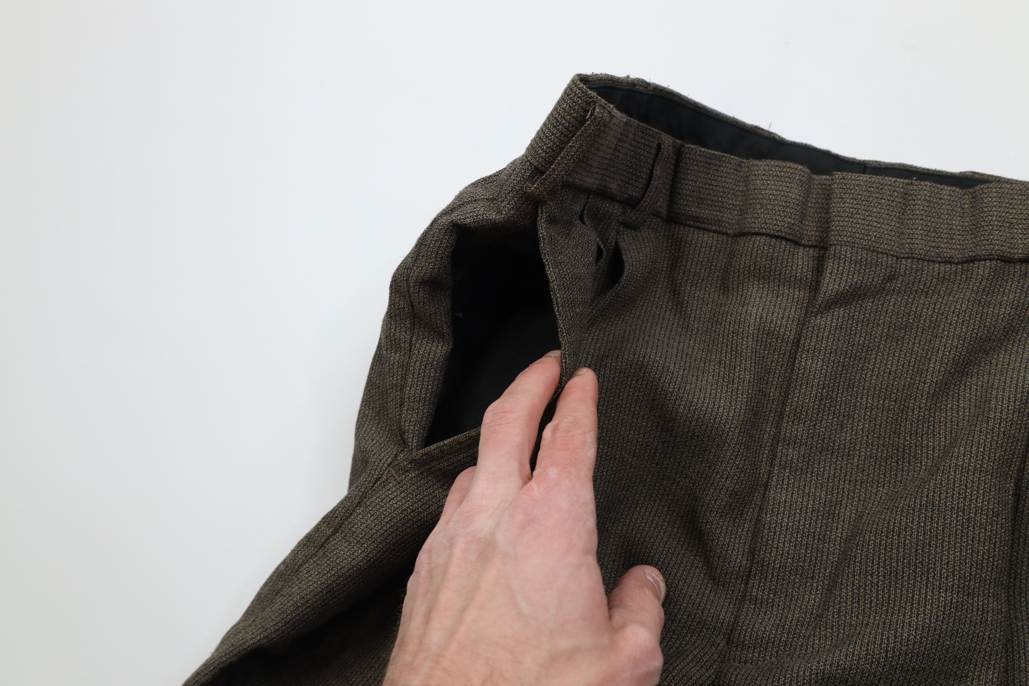 Vintage Vintage 90s Streetwear Ribbed Knit Wide Leg Chino Pants Size US 34 / EU 50 - 7 Thumbnail