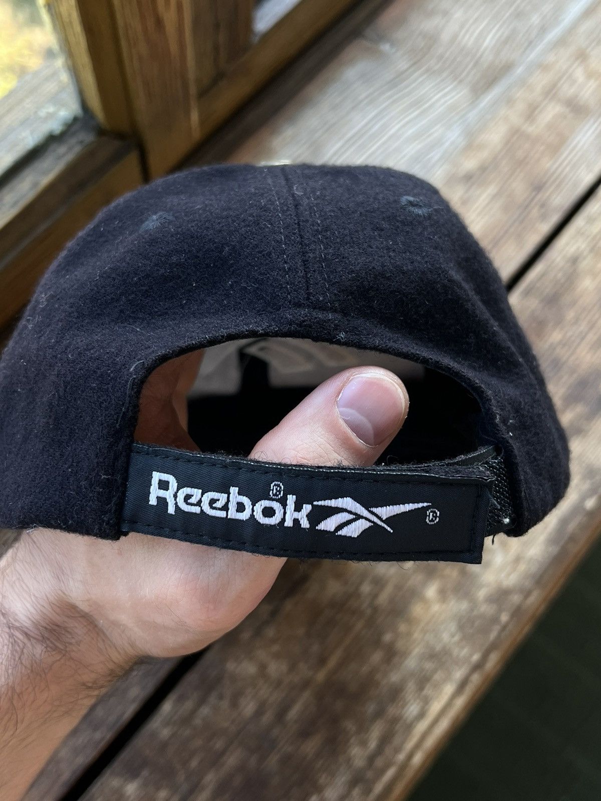 Reebok × Vintage Vintage Y2K Reebok Big Embroidered Logo Wool Cap Hat Size ONE SIZE - 9 Thumbnail