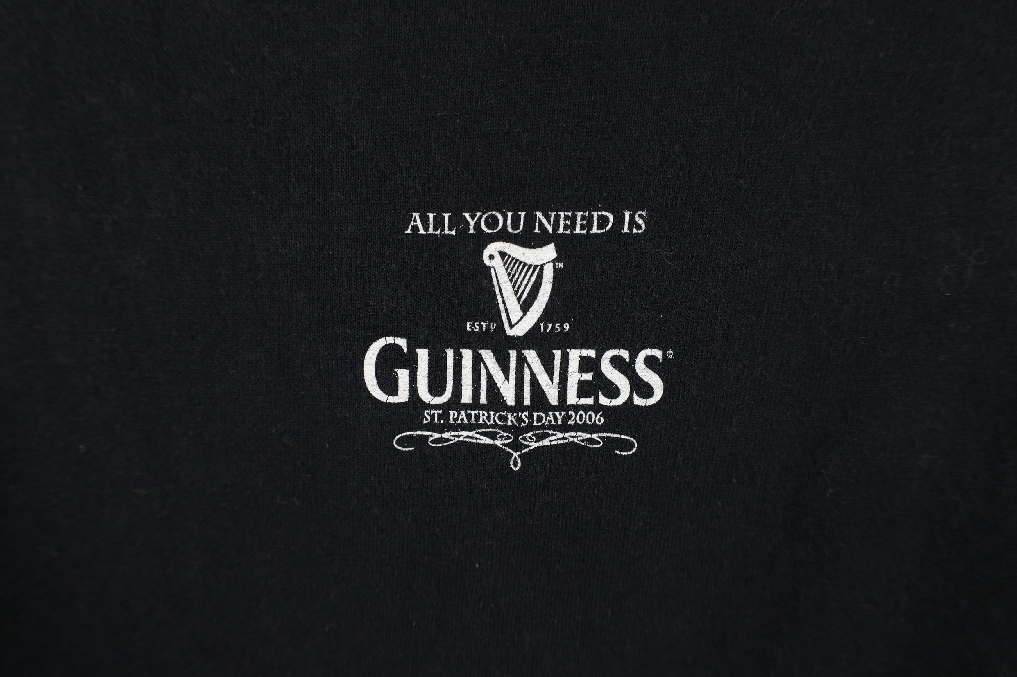 Vintage Vintage Y2K 2006 Guinness Beer Irish Beer T-Shirt Black Size US M / EU 48-50 / 2 - 11 Thumbnail