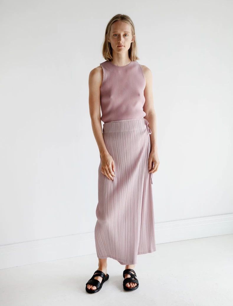 Issey Miyake Issey Miyake Pink pleated kelp pants Size 25" / US 0 / IT 36 - 4 Thumbnail