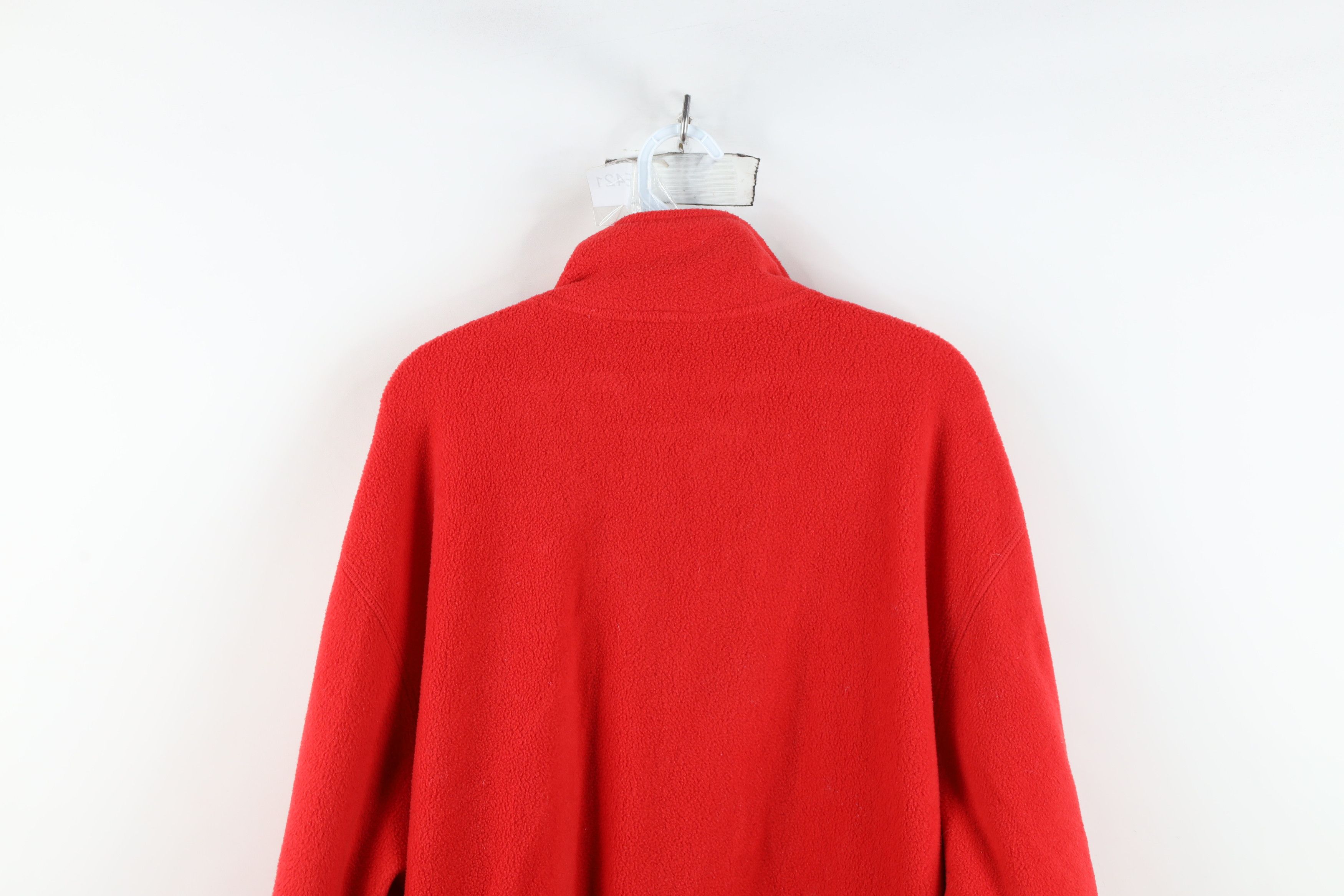Vintage Vintage 90s Detroit Red Wings Hockey Half Zip Fleece Sweater Size US XL / EU 56 / 4 - 14 Thumbnail