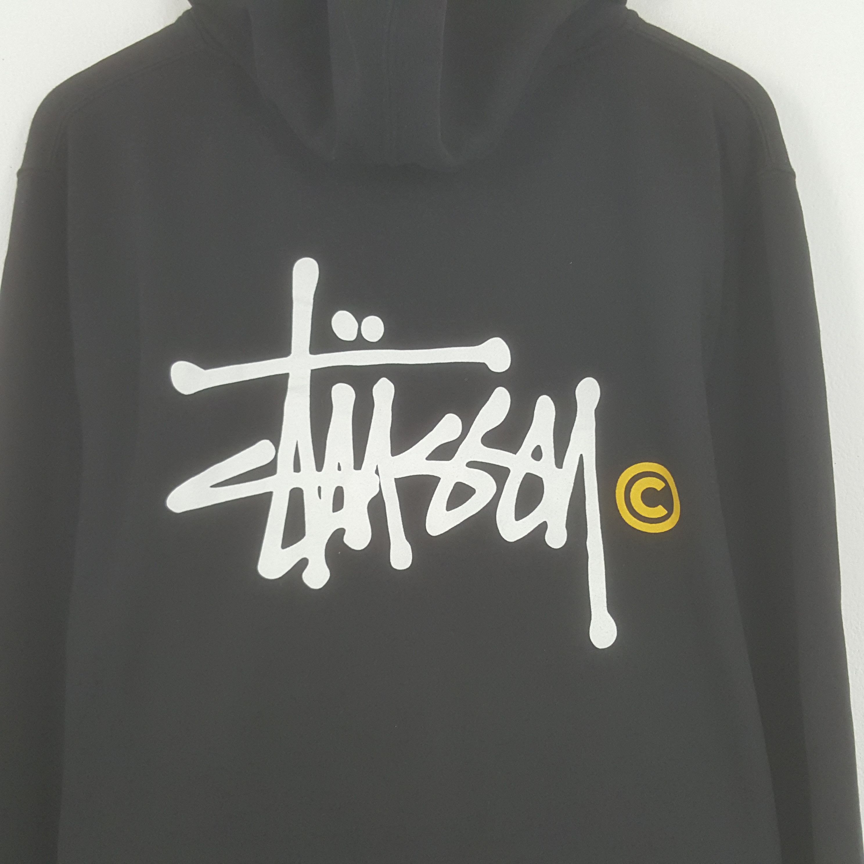 Stussy × Vintage Vintage Stussy Big Logo Zipper Sweater With Hoodies Size US L / EU 52-54 / 3 - 2 Thumbnail