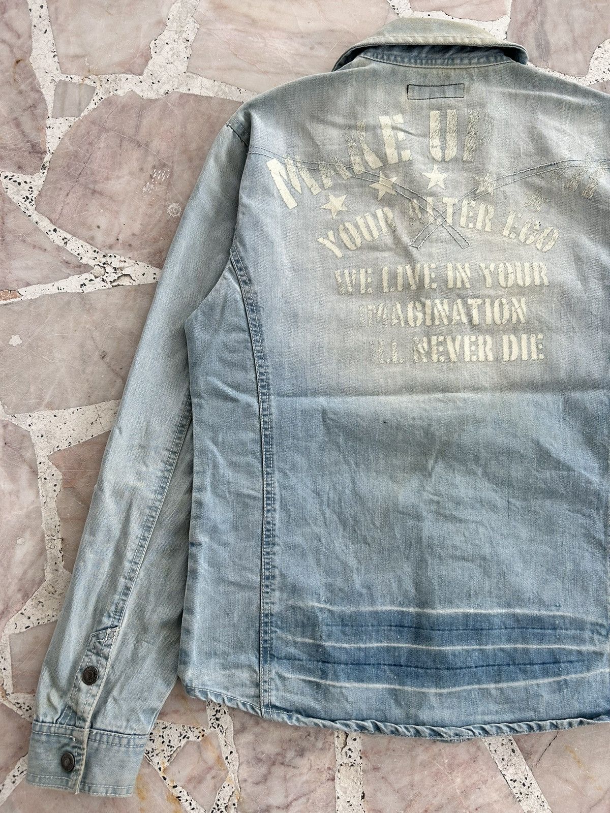 In The Attic In The Attic Homme Backhit Denim Shirt Size US S / EU 44-46 / 1 - 11 Thumbnail