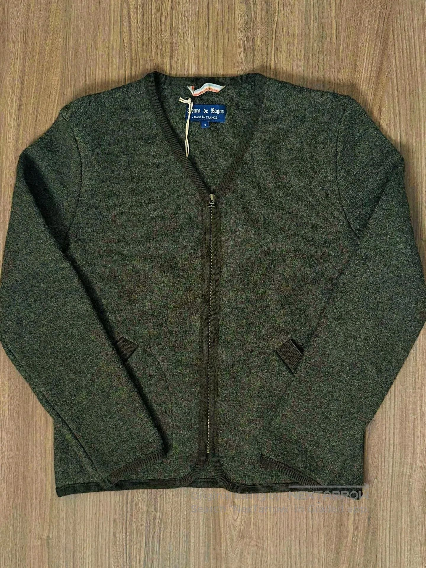 Other Fleurs De Bagne Collarless Wool Vintage Sweater. Size US S / EU 44-46 / 1 - 1 Thumbnail