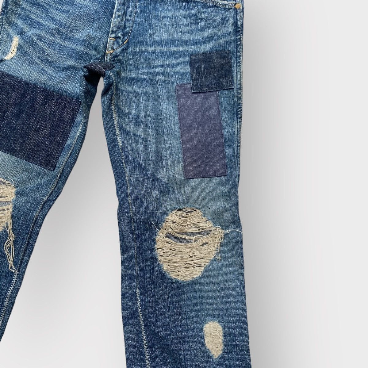 Number (N)ine Runway Touch Me I’m Sick Patchwork Jeans Size US 30 / EU 46 - 3 Thumbnail