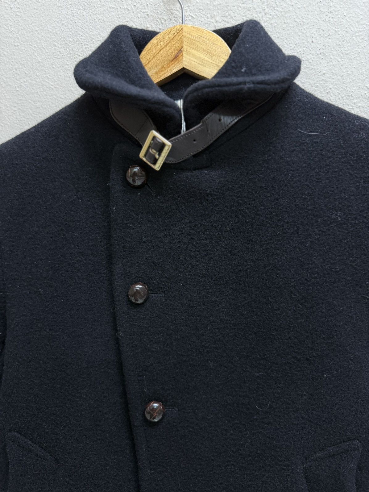Edifice Japan EDIFICE BELTED COLAR WOOL COAT JACKET Size US S / EU 44-46 / 1 - 23 Thumbnail