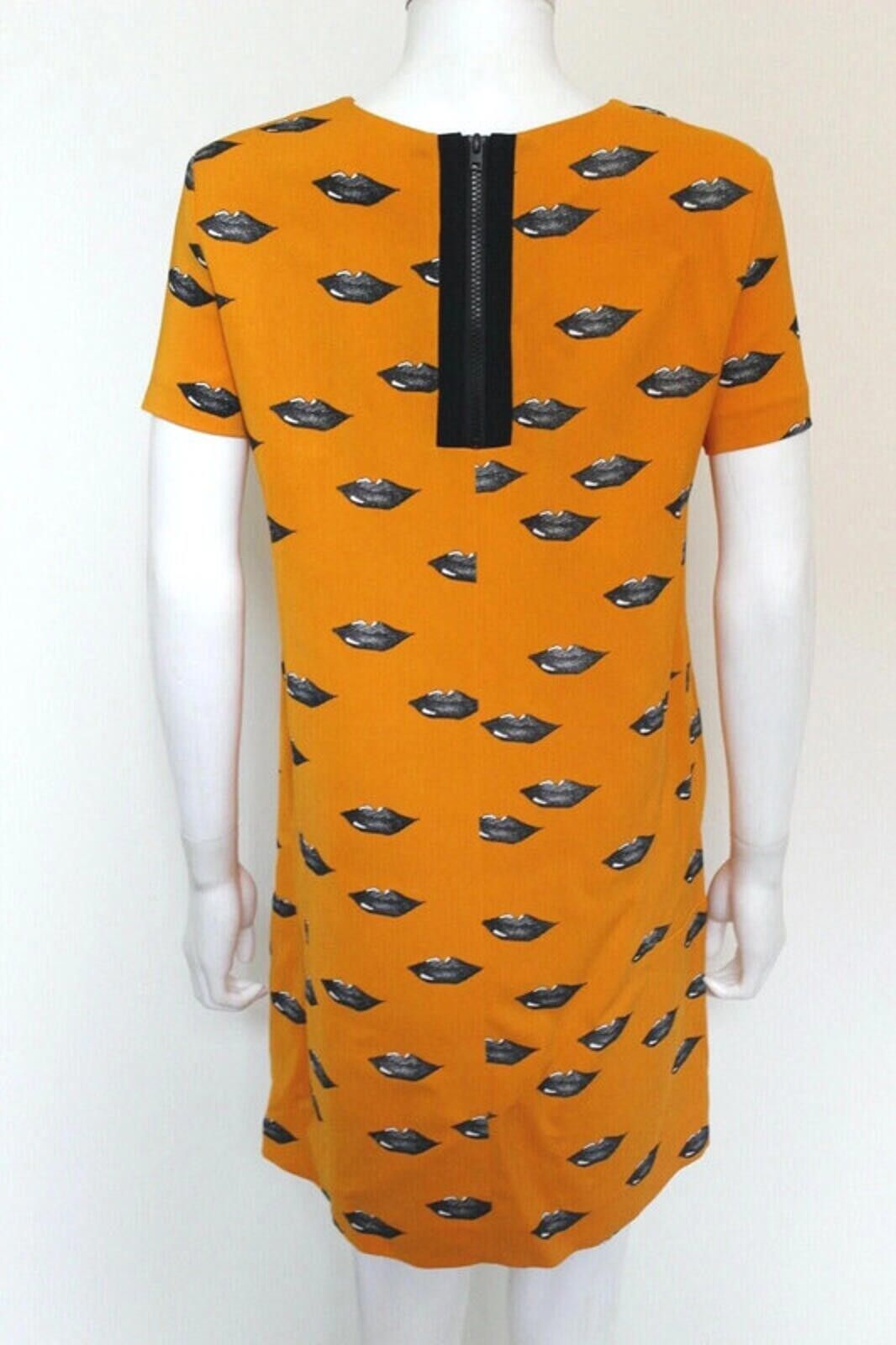 Other Bimba Lola Orange Lips print Shift Dress XS uk 6 Size XS / US 0-2 / IT 36-38 - 2 Thumbnail
