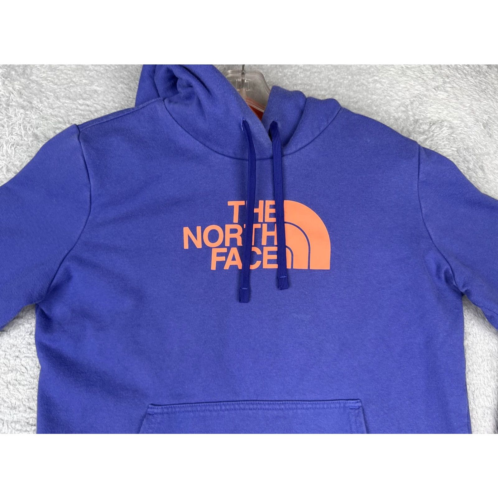 The North Face The North Face Womens Large Blue Logo Pullover Hoodie Kangaroo Fleece Sweatshirt Size L / US 10 / IT 46 - 4 Thumbnail