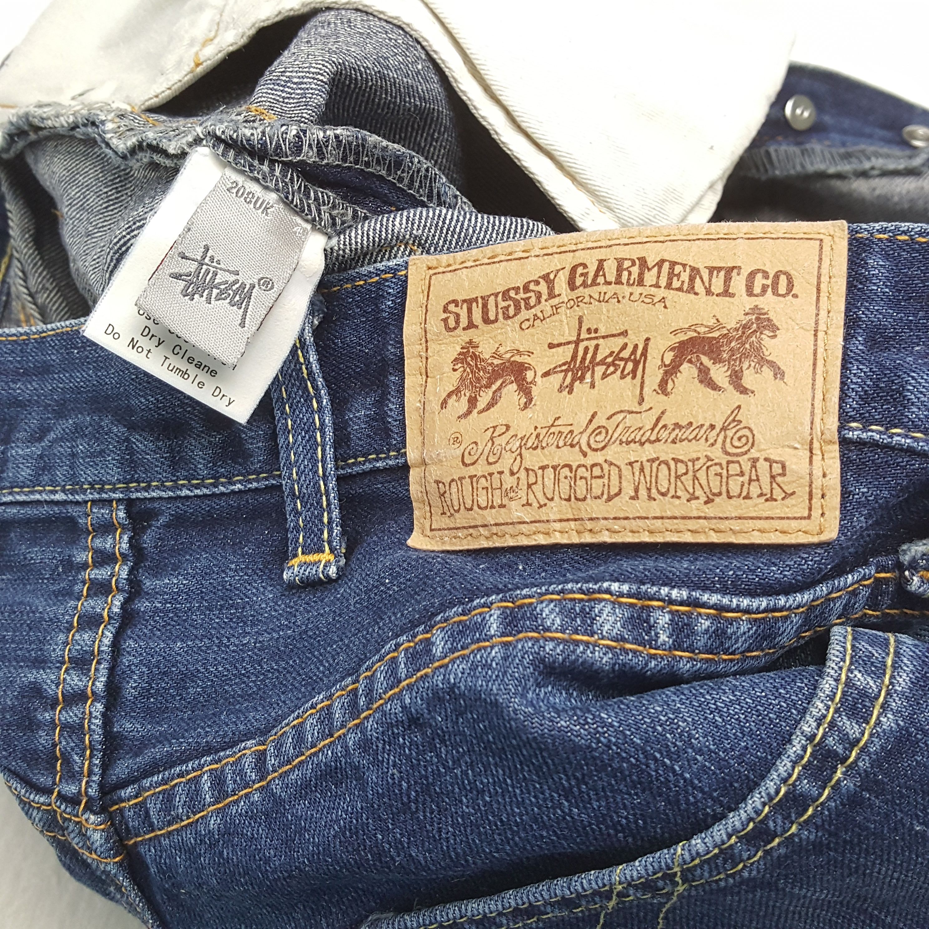 Japanese Brand STUSSY x Futura Streetwear Fashion Style Custom Art Jeans Size US 27 - 14 Thumbnail