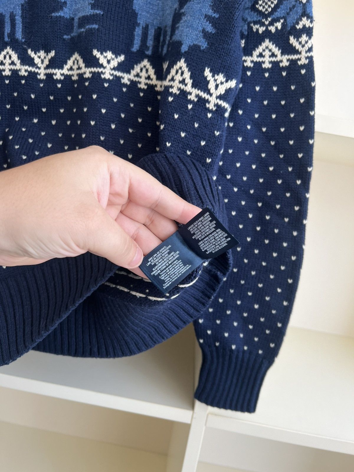 Polo Ralph Lauren Vintage Polo Ralph Lauren Knit Sweater Moose RARE Size XS Size US XS / EU 42 / 0 - 12 Thumbnail