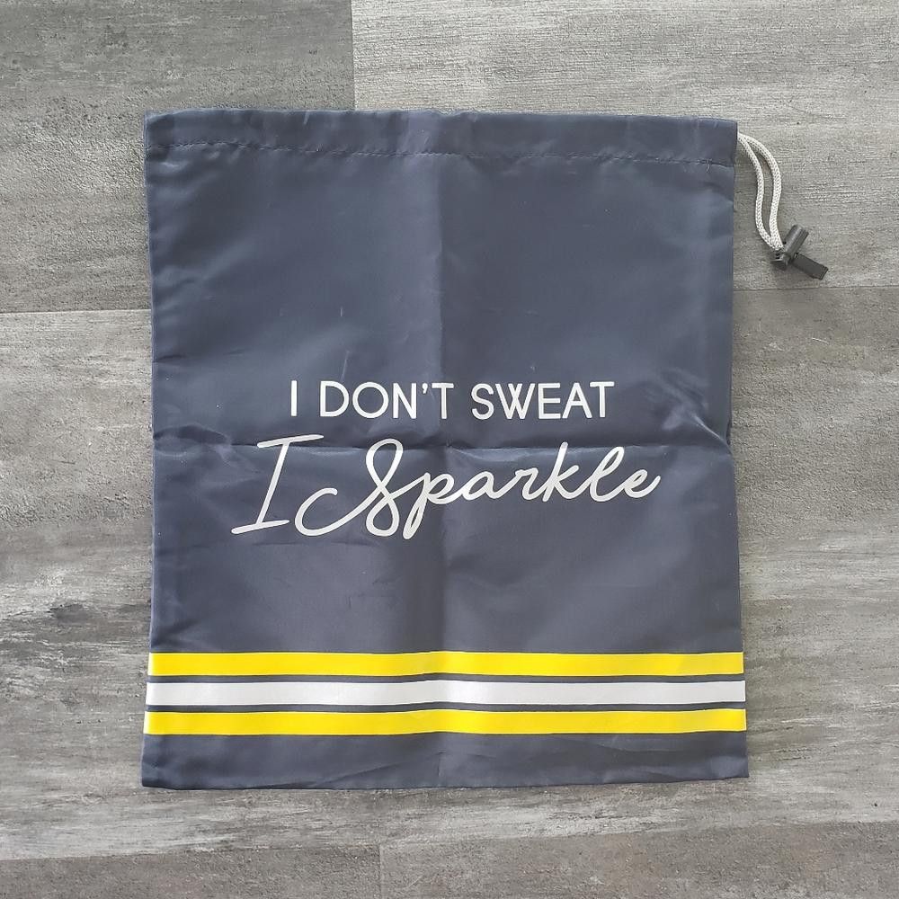 Macys Navy I Sparkle Drawstring Storage Bag Size ONE SIZE - 1 Thumbnail