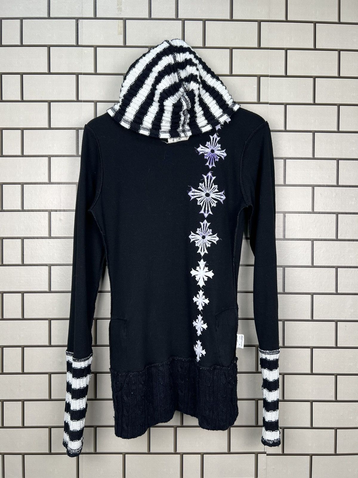 Japanese Brand Glitz Poem Skull Cross Hooded Jacket Size US S / EU 44-46 / 1 - 10 Thumbnail