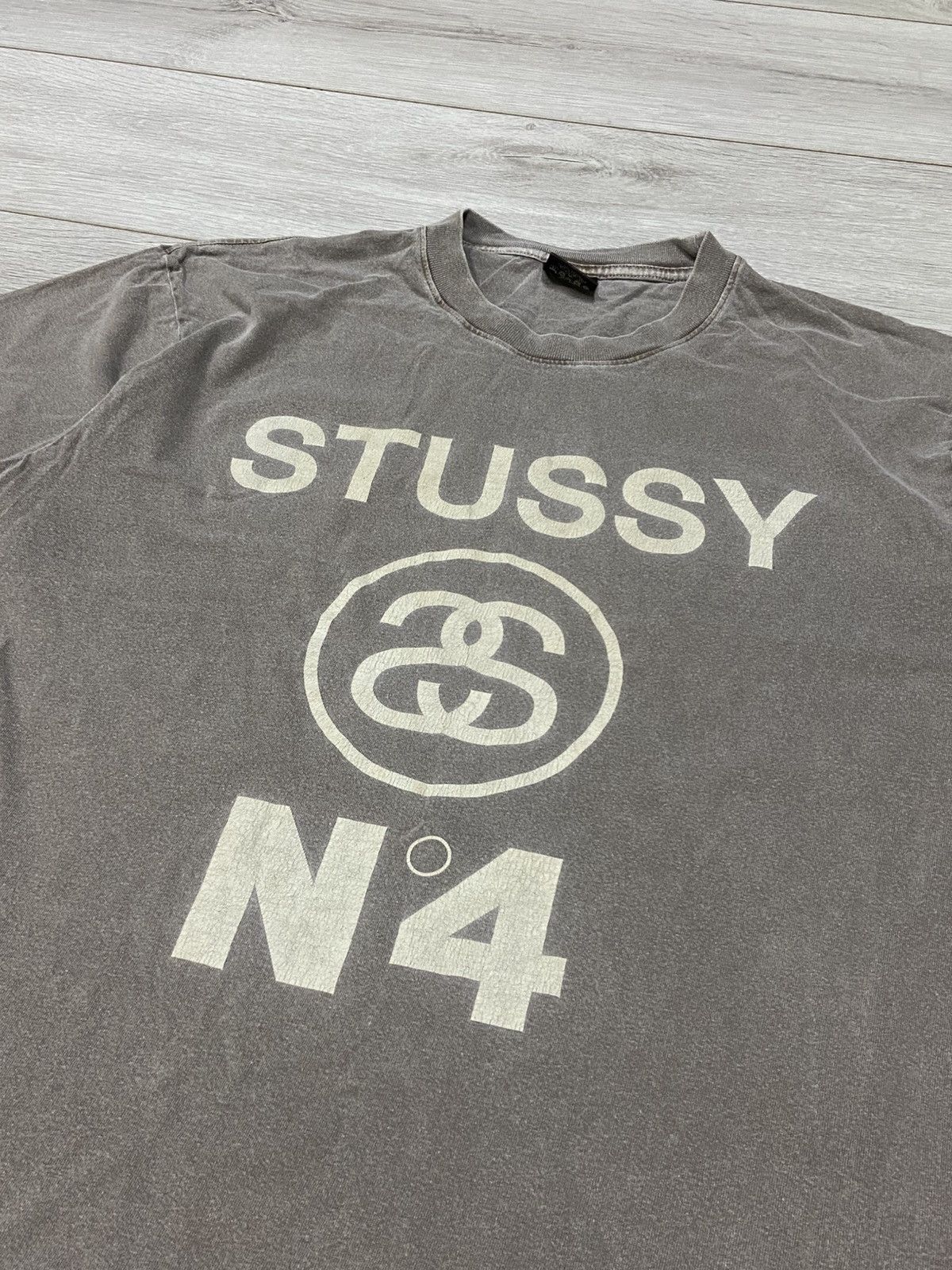 Stussy Stussy SS N4 USA vintage 1990 t-shirt big logo Y2K Size US XL / EU 56 / 4 - 2 Thumbnail