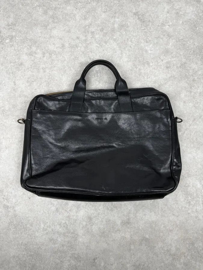 agnes b. 2000s Agnès B Black Leather Shoulder Bag Size ONE SIZE - 4 Thumbnail