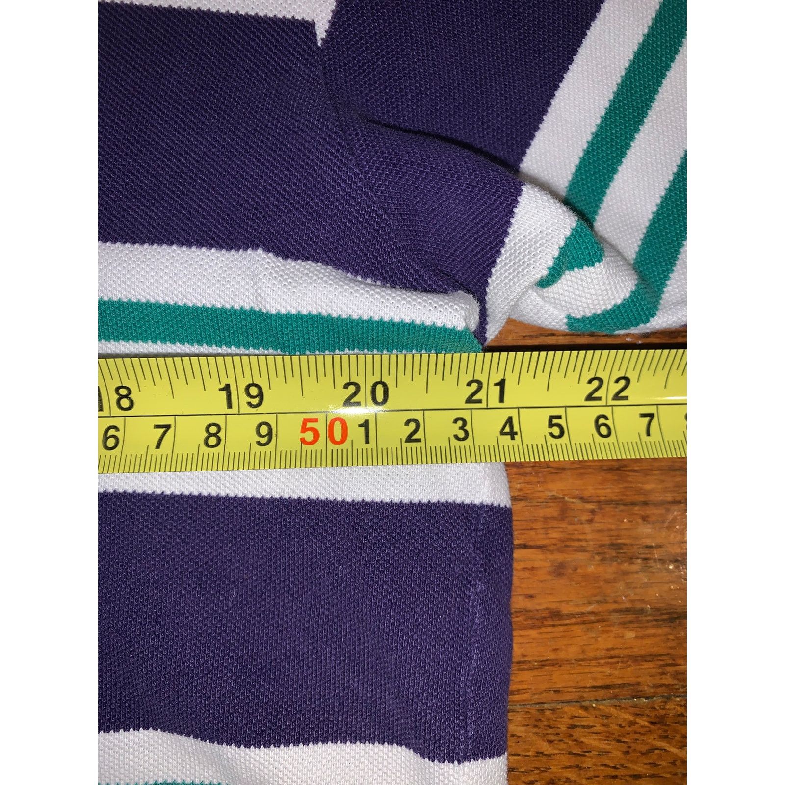 Polo Ralph Lauren Vintage Polo Ralph Lauren Striped Polo Shirt L Purple Size US XL / EU 56 / 4 - 6 Thumbnail
