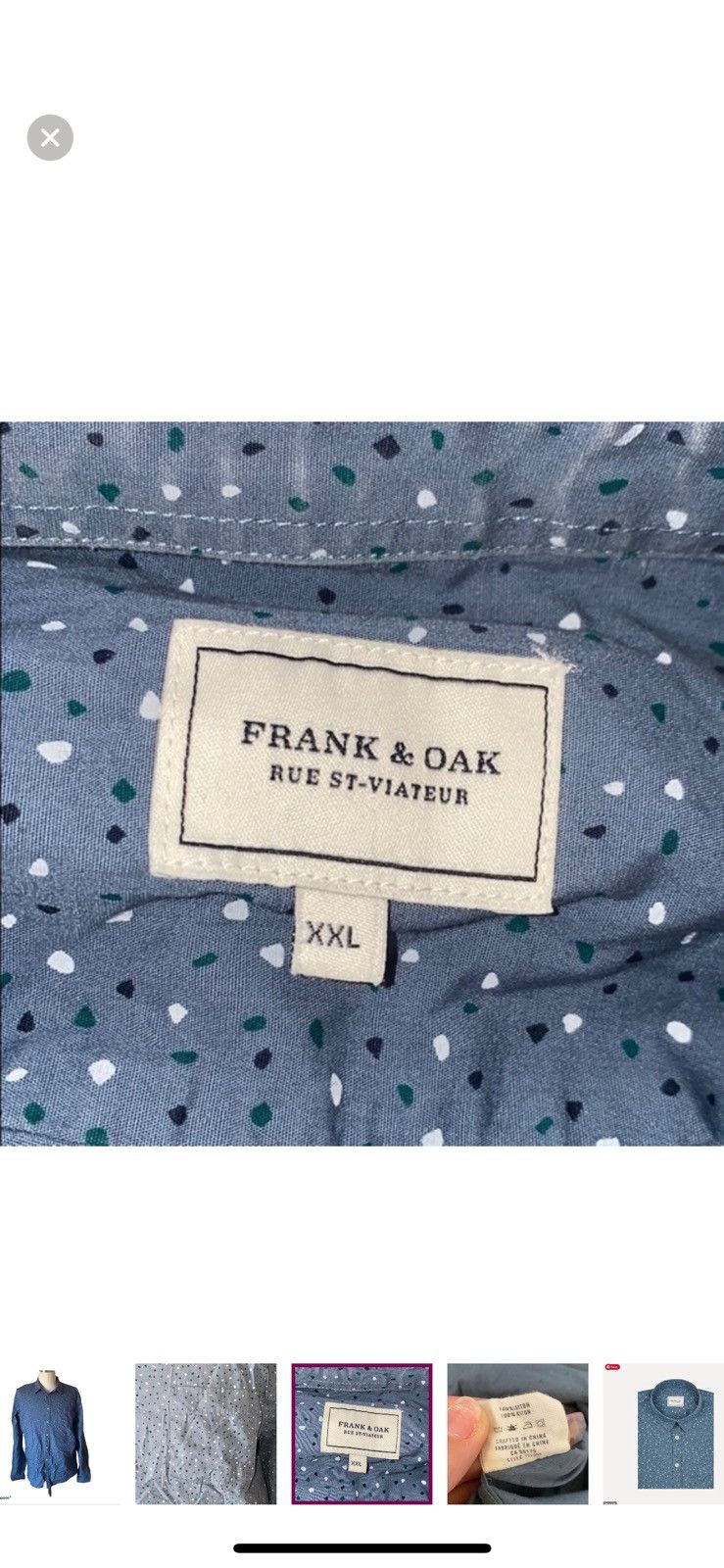 Frank & Oak Frank & oak 2XL print motif dress shirt Size US XXL / EU 58 / 5 - 3 Thumbnail