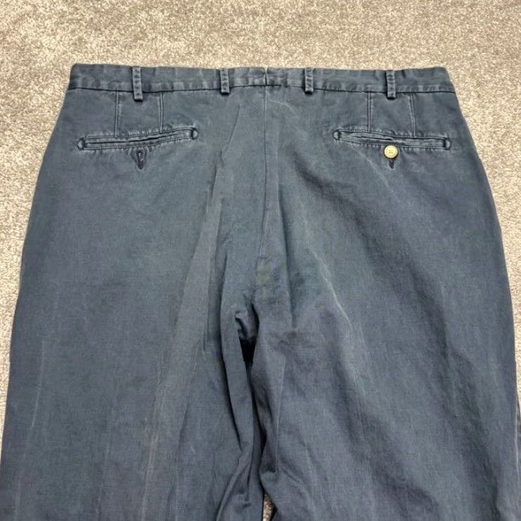 Peter Millar Peter Millar Chino Pants Mens 36x33 Navy Blue Straight Leg Casual Comfort Size US 36 / EU 52 - 4 Thumbnail