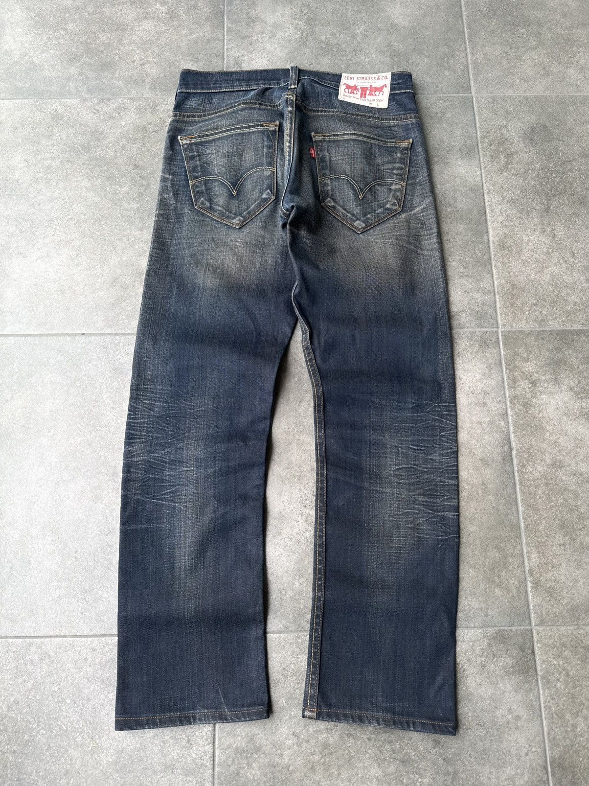 Levi's Vintage Levi’s Mud Washed Denim Jeans Y2K Avantgarde Japan Size US 28 / EU 44 - 3 Thumbnail