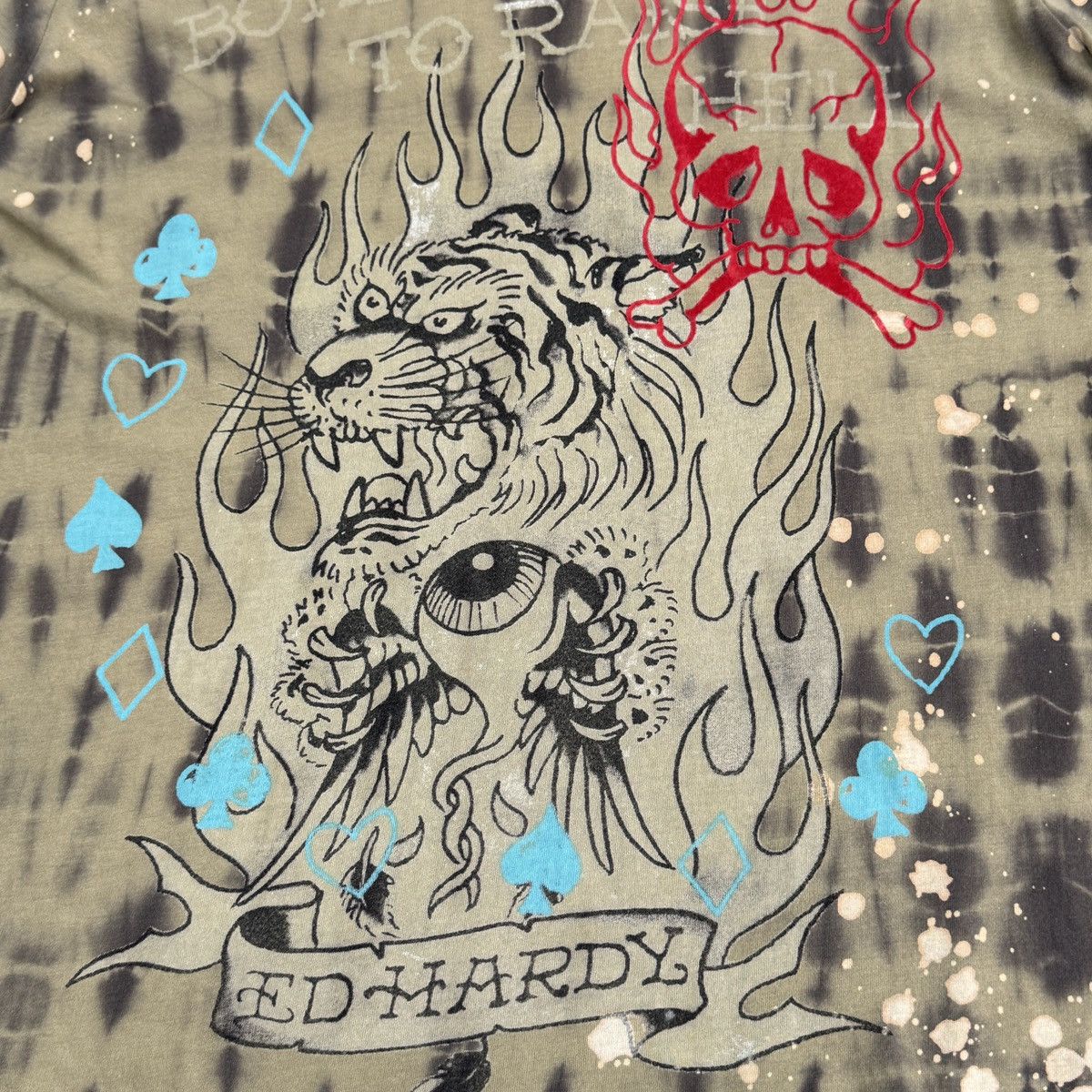 Ed Hardy Ed Hardy by Christian Audigier Tattoo Tiger Y2K Men T-Shirt Size US M / EU 48-50 / 2 - 7 Thumbnail