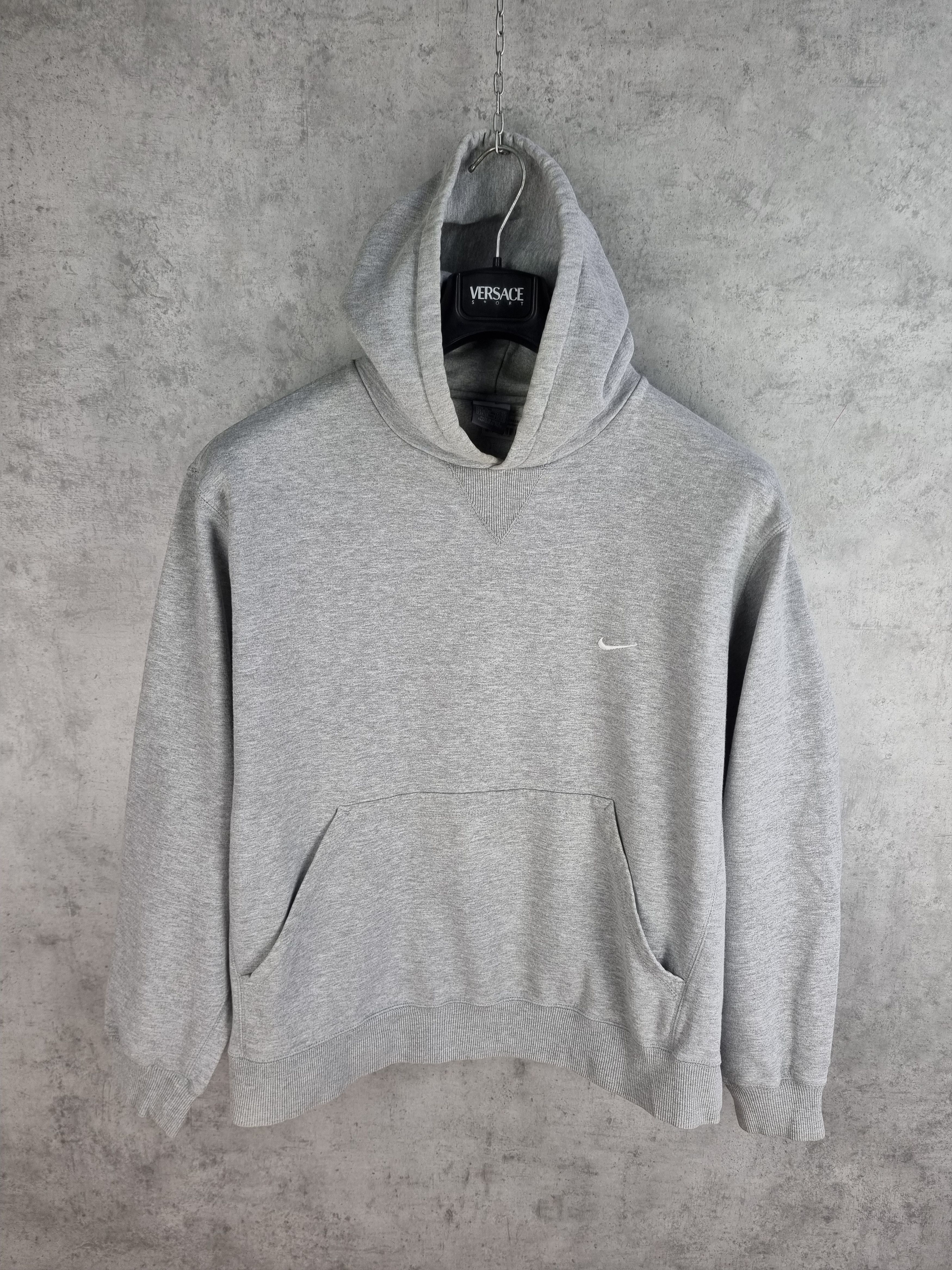 Nike × Vintage Vintage NIKE Swoosh Grey Hoodie Travis Scott Style Size US M / EU 48-50 / 2 - 10 Thumbnail